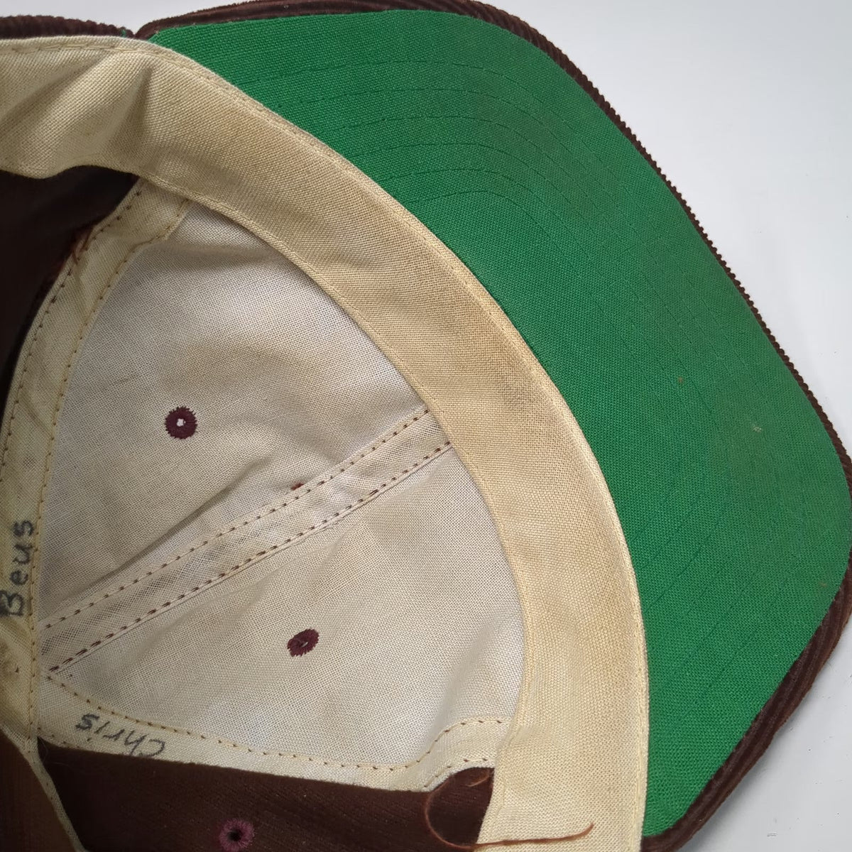 Weiser River Soil Conservation Dist Brown 5 Panel Hat One Size Corduroy Snapback