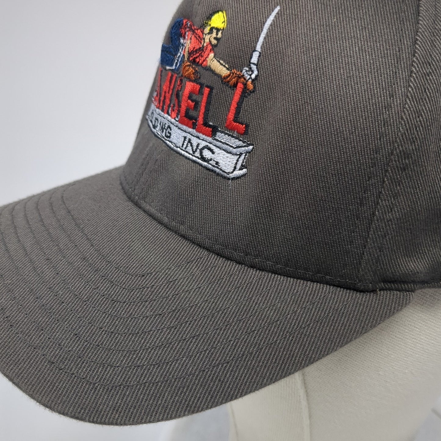 Mansell Welding Inc. Fitted Hat Gray XL Embroidered Flexfit Yupoong