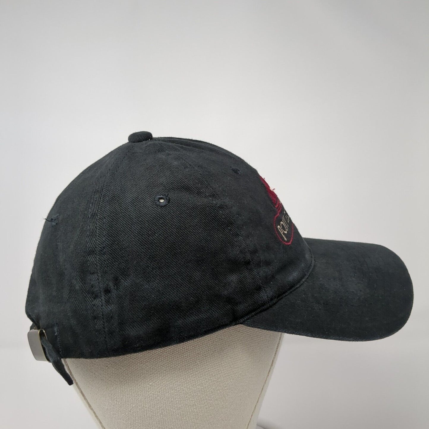 Pony Express Bank Slideback Hat Black One Size Adjustable Embroidered Sportsman