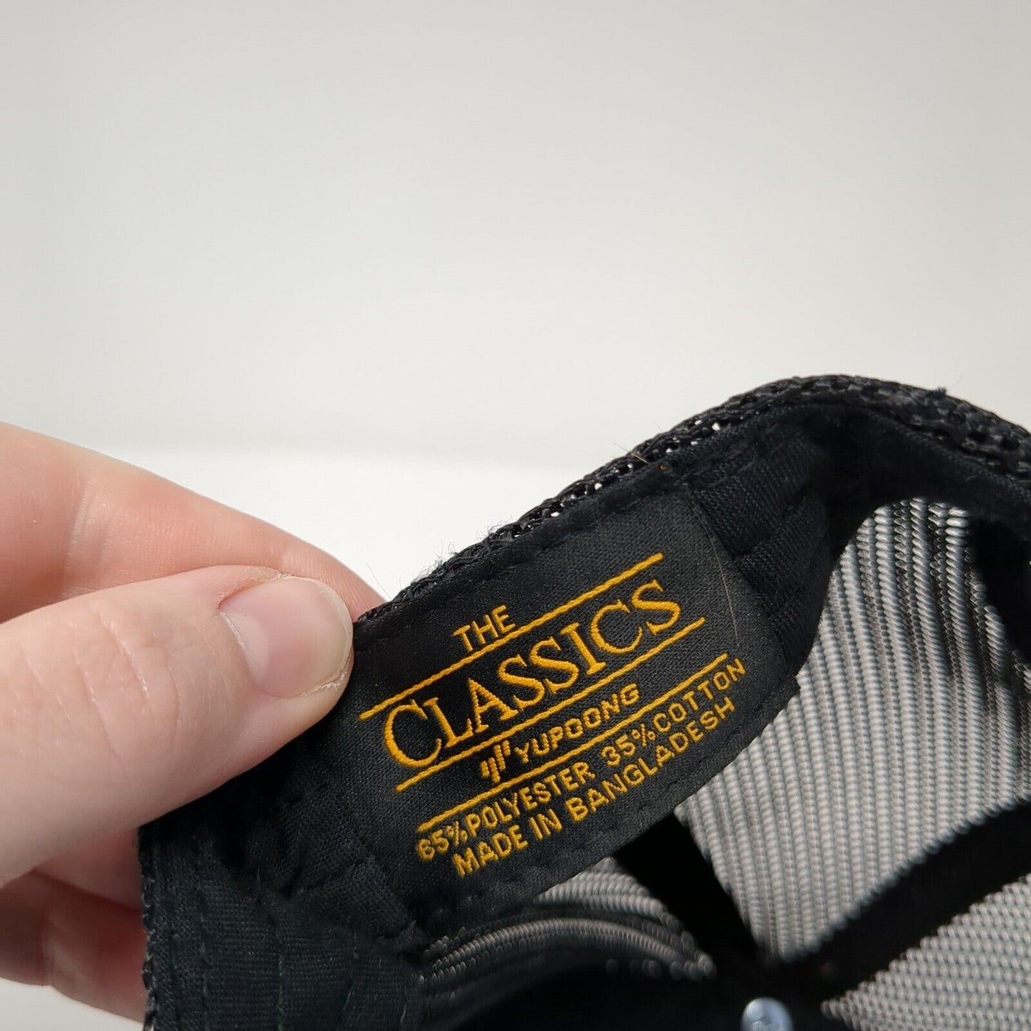 ClickBank Snapback Mesh Back Trucker Hat Black One Size Yupoong 6 Panel