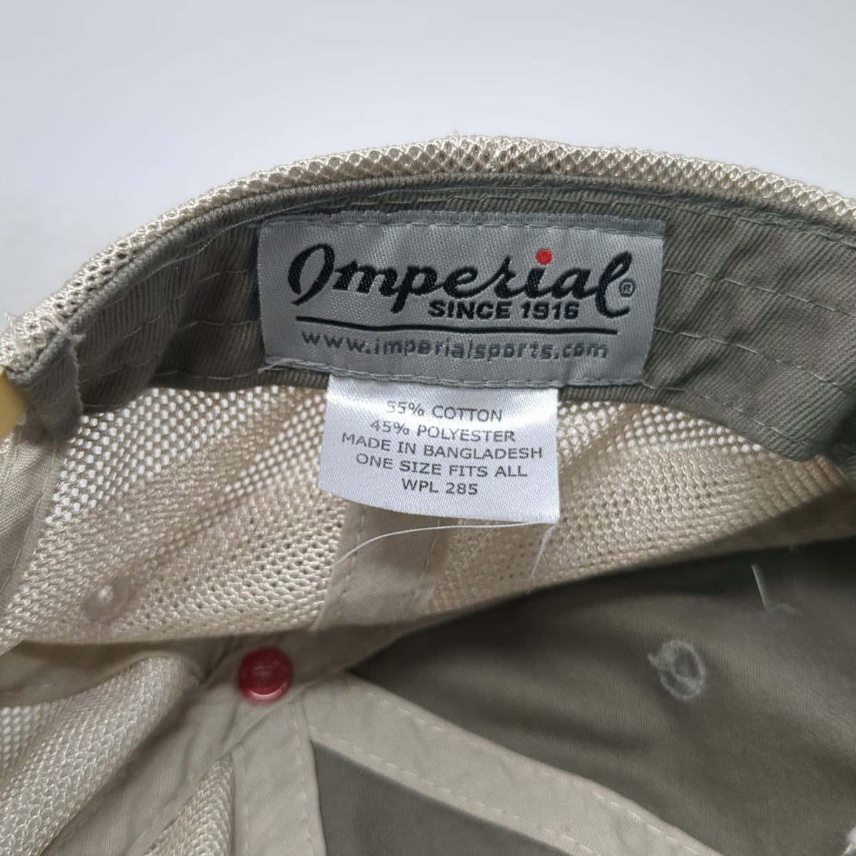 Imperial Trucker Hat Gray Beige One Size Mesh Back Snapback Sunriver Resort