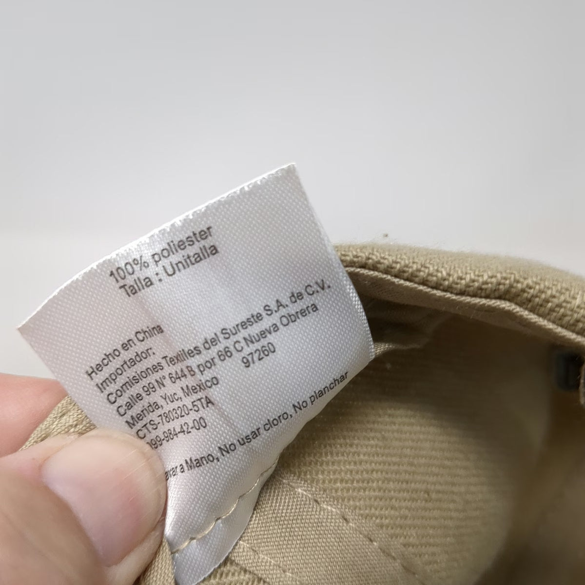 Avery Dennison Summit Mexico 2025 Baseball Cap Beige One Size Hat Leaf Graphic