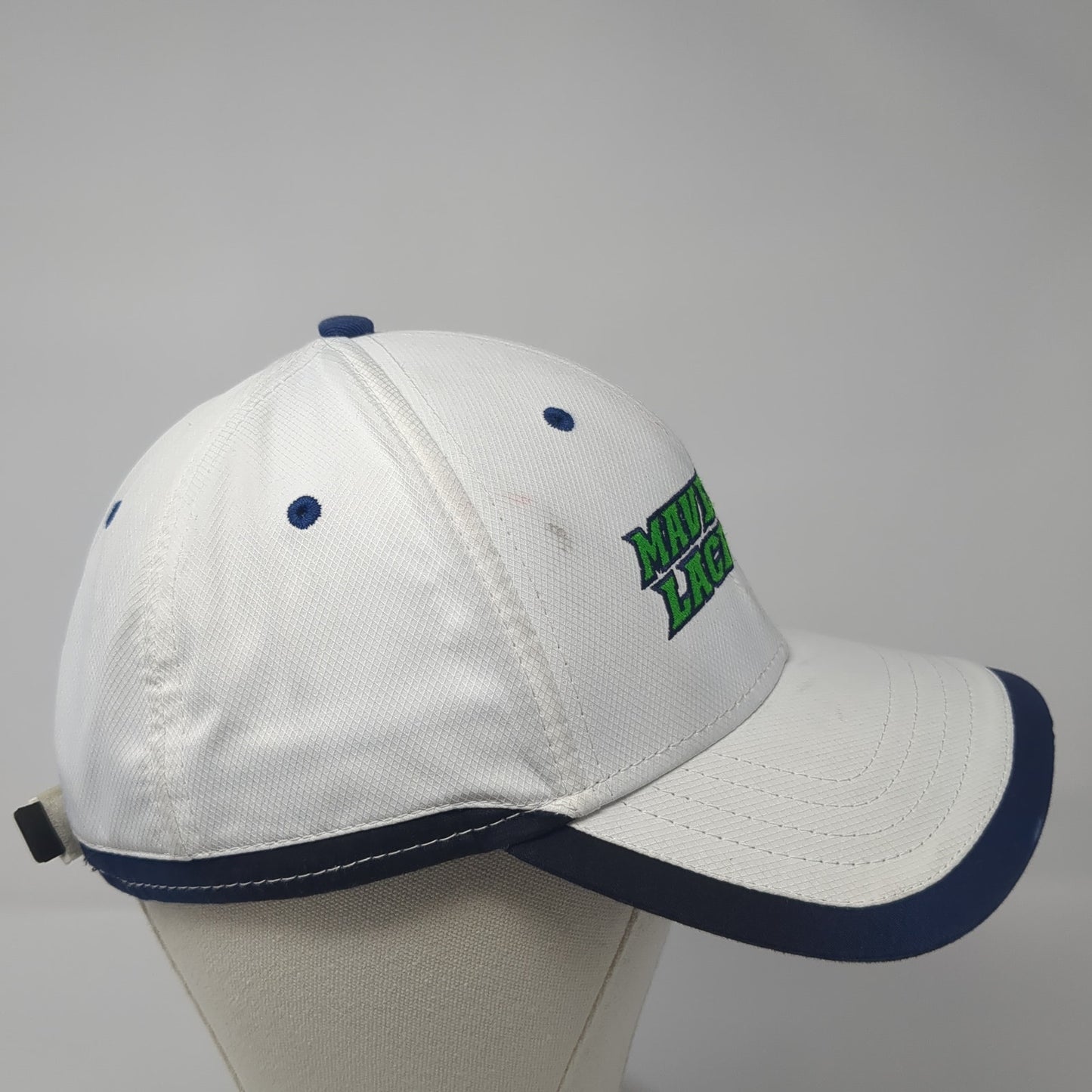 Mavericks Lacrosse Strapback Hat White One Size Adjustable Pacific Headwear