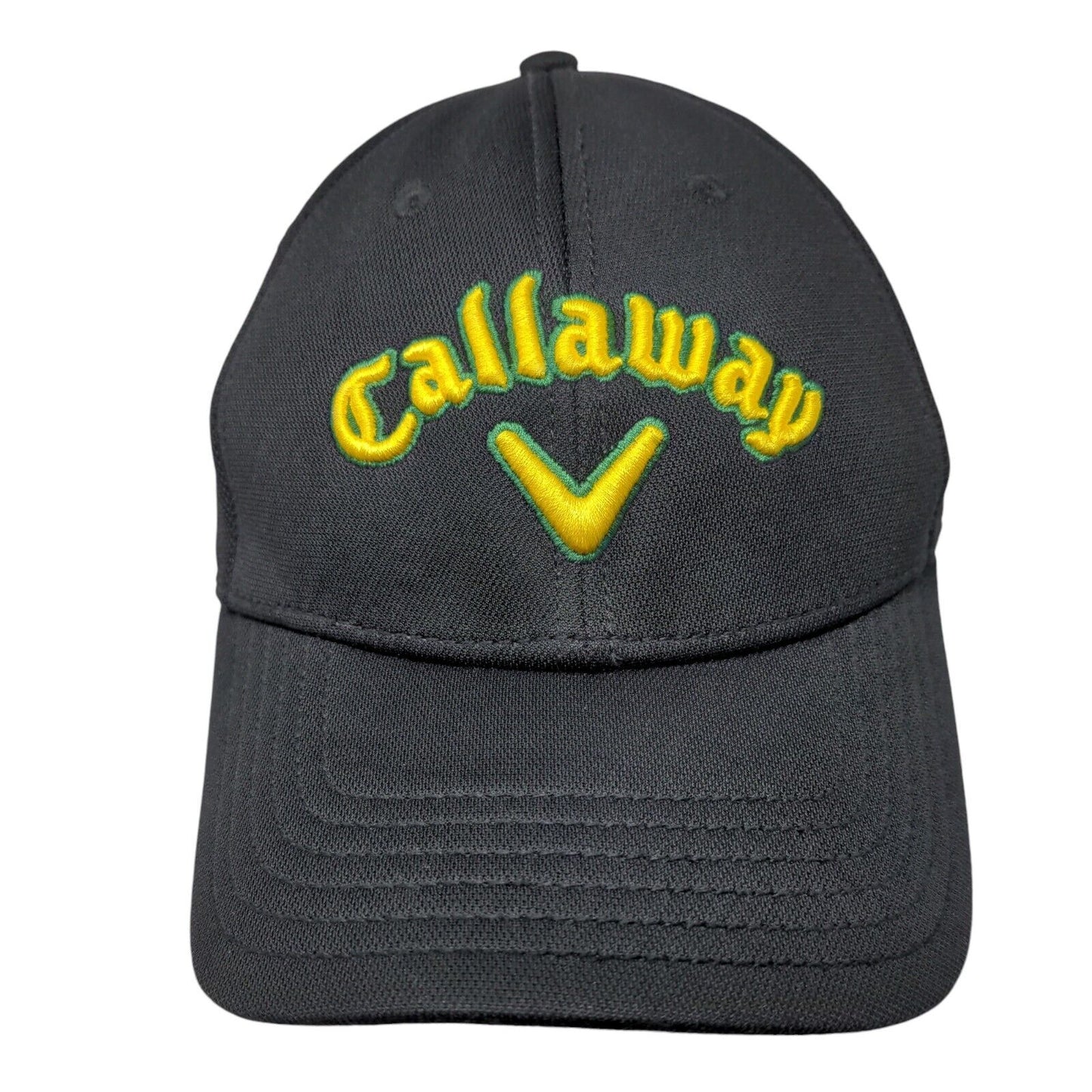 Callaway Strapback Hat Black One Size Embroidered Adjustable 6 Panel
