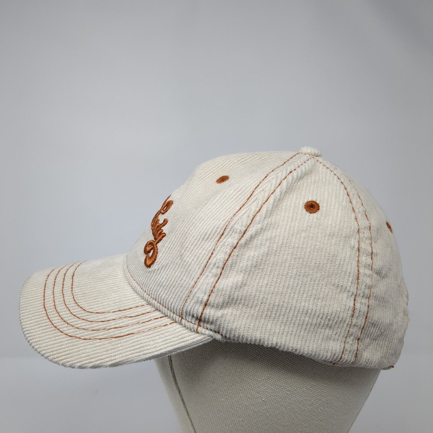 Homebody Slideback Hat Tan One Size Corduroy Adjustable Embroidered