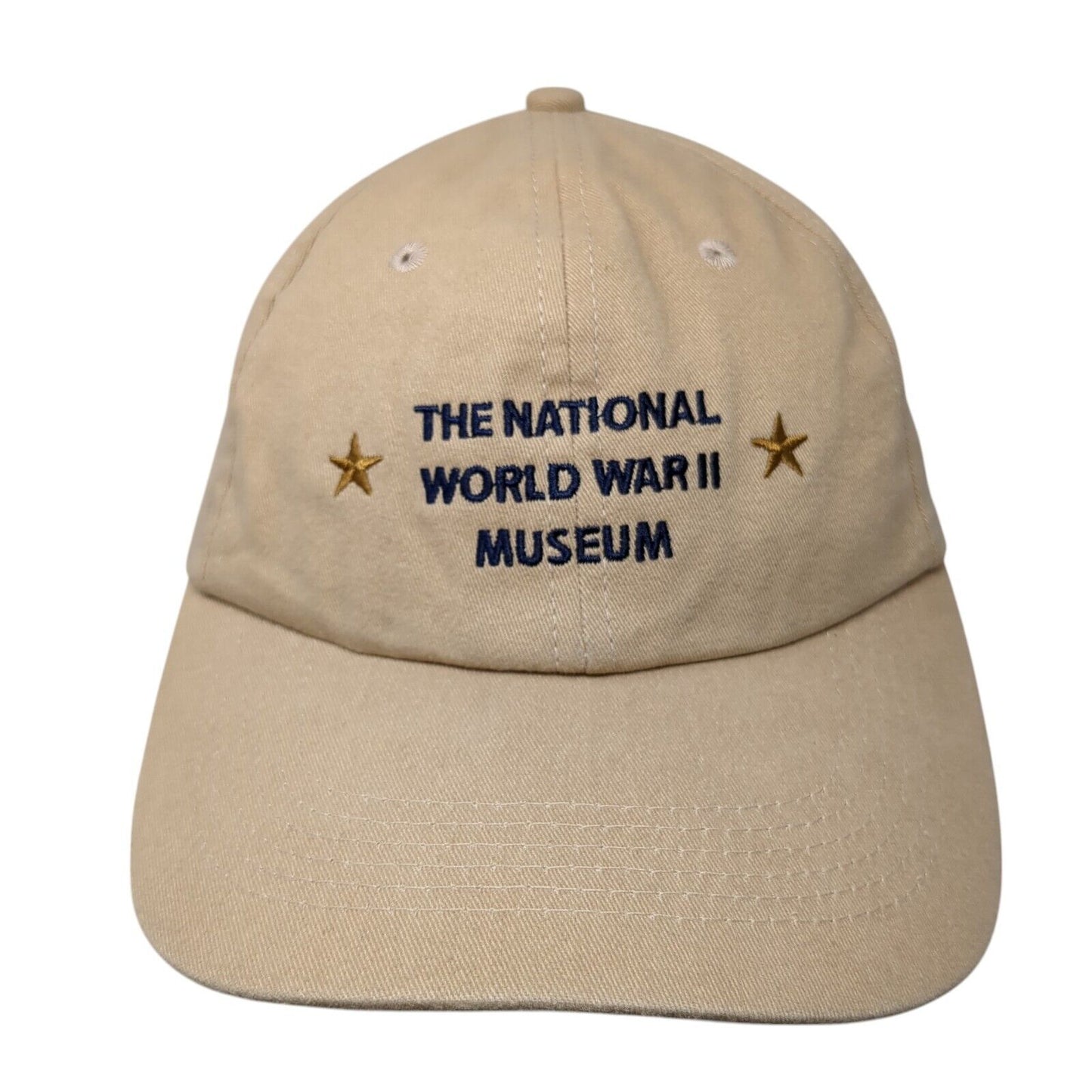 The National World War II Museum Slideback Hat Tan OS Adjustable Embroidered