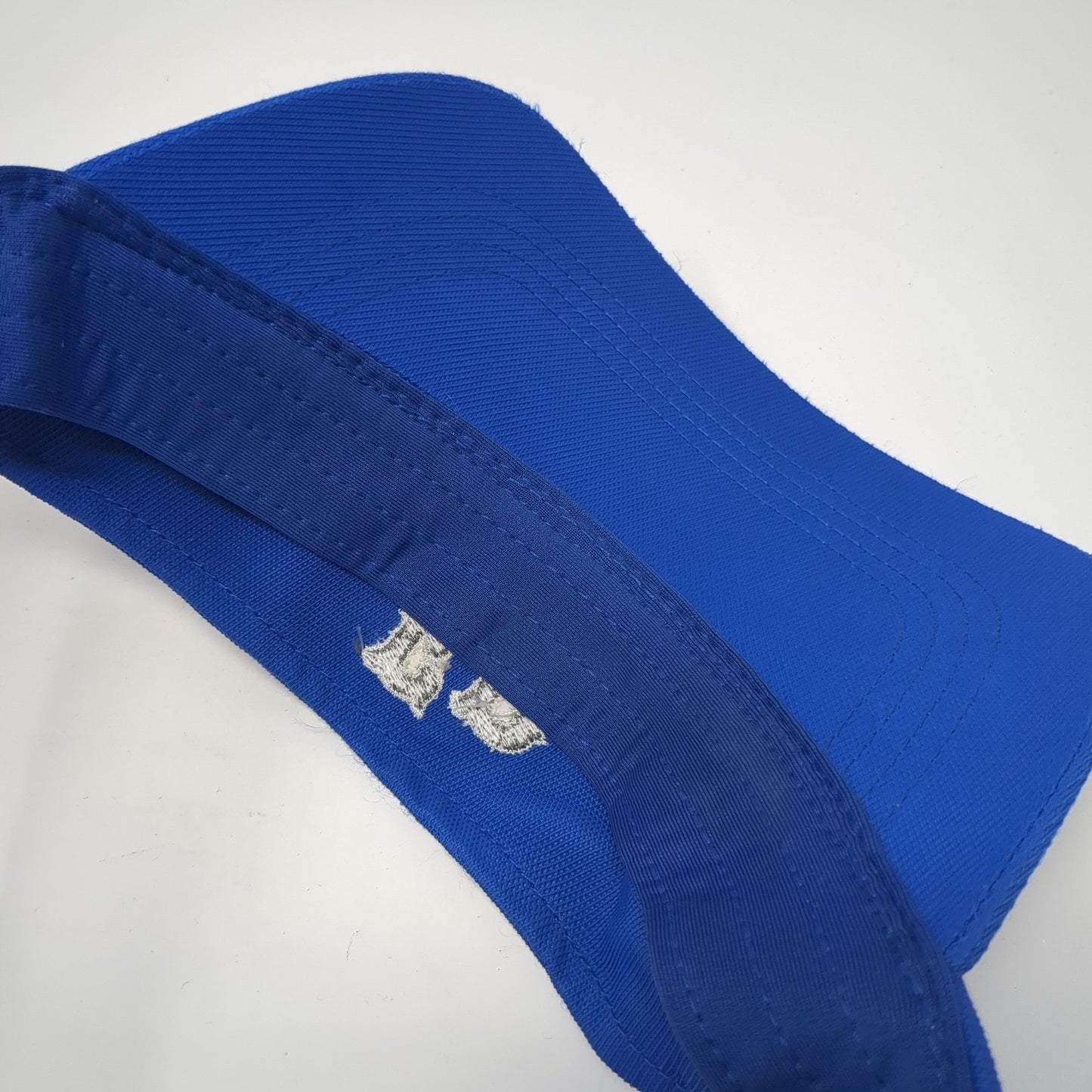 EB Strapback Visor Hat Blue One Size Adjustable Embroidered Sport-Tek