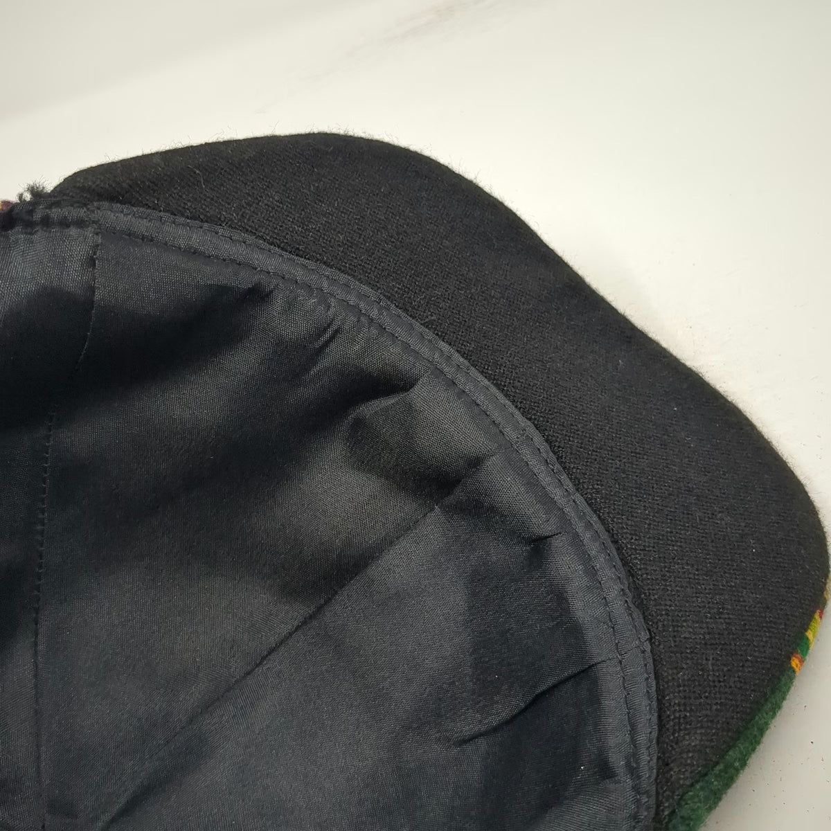 Green Baseball Cap One Size Woven Tribal Geometric Ethnic Pattern Strapback Hat