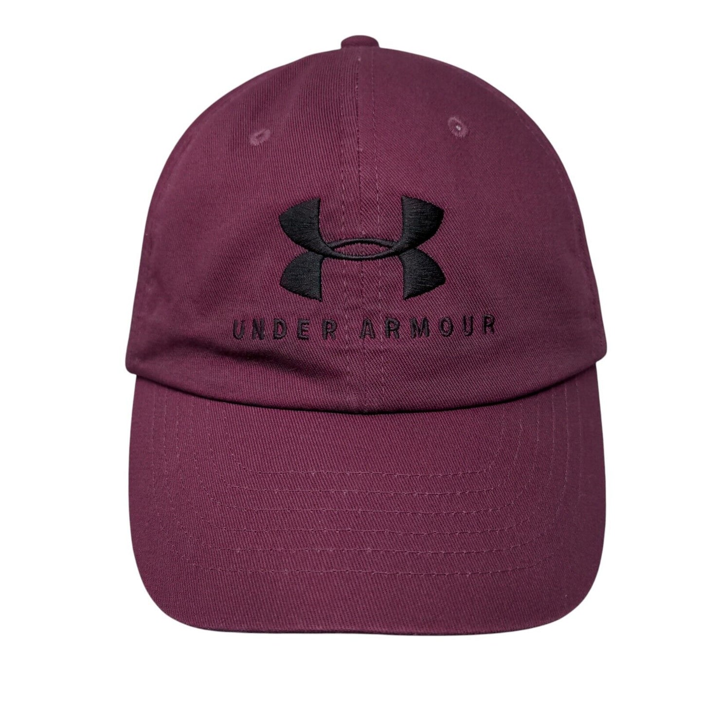 Under Armour Women's Slideback Hat Red Burgundy OSFA Embroidered Free Fit