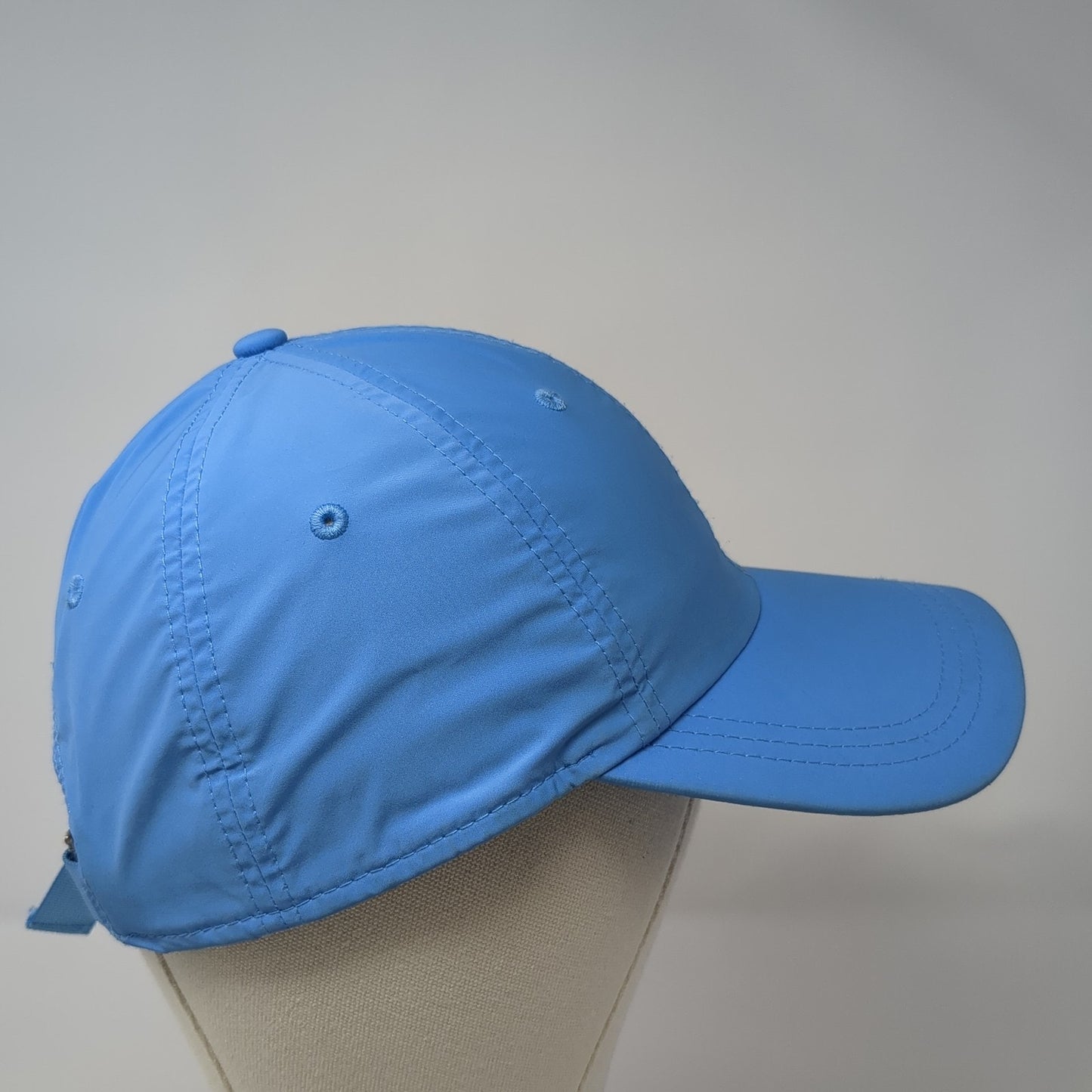 A New Day Strapback Hat Blue One Size Adjustable Solid 6 Panel Blank