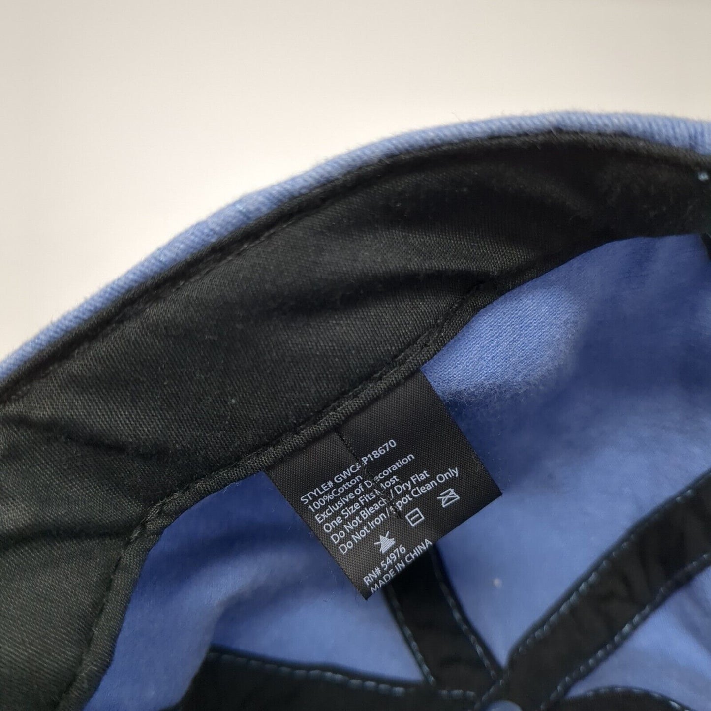Mama Slideback Hat Blue One Size Adjustable Embroidered Solid 6 Panel