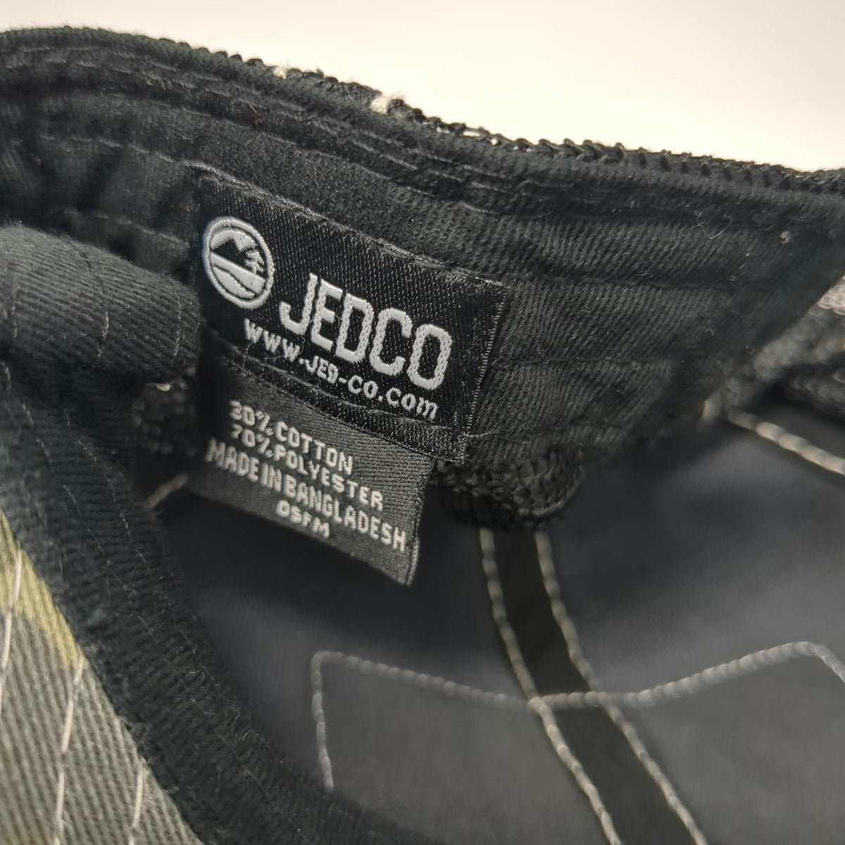 Jedco Jeep Trucker Hat Green Camo American Flag Patch One Size Mesh Snapback