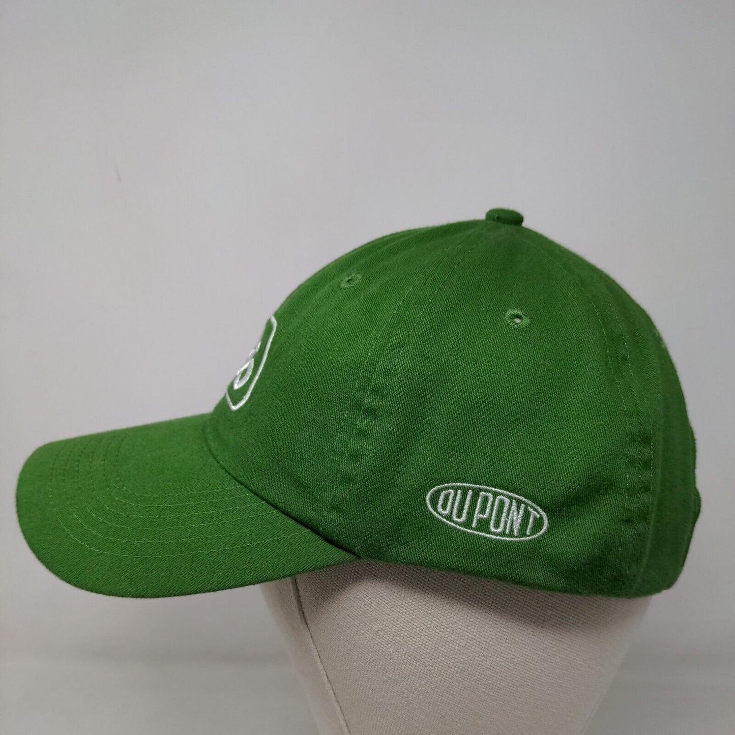 DuPont Pioneer Seed Men's Strapback Hat Green Embroidered Logo