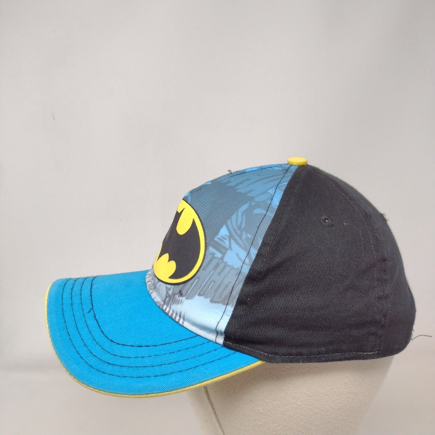 Batman Strapback Hat Multi One Size Adjustable DC Comics Colorblock