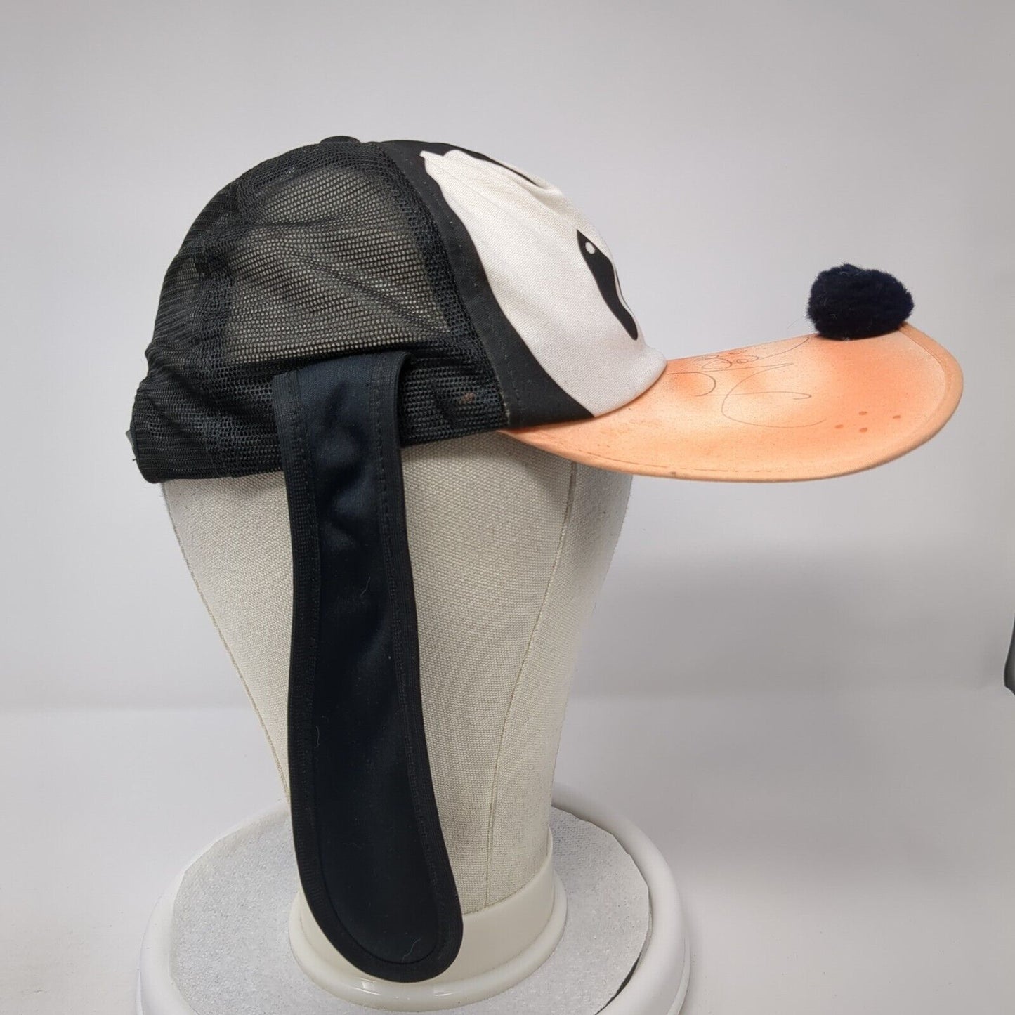 Goofy Ears Snapback Mesh Back Trucker Hat Black Youth One Size Disney