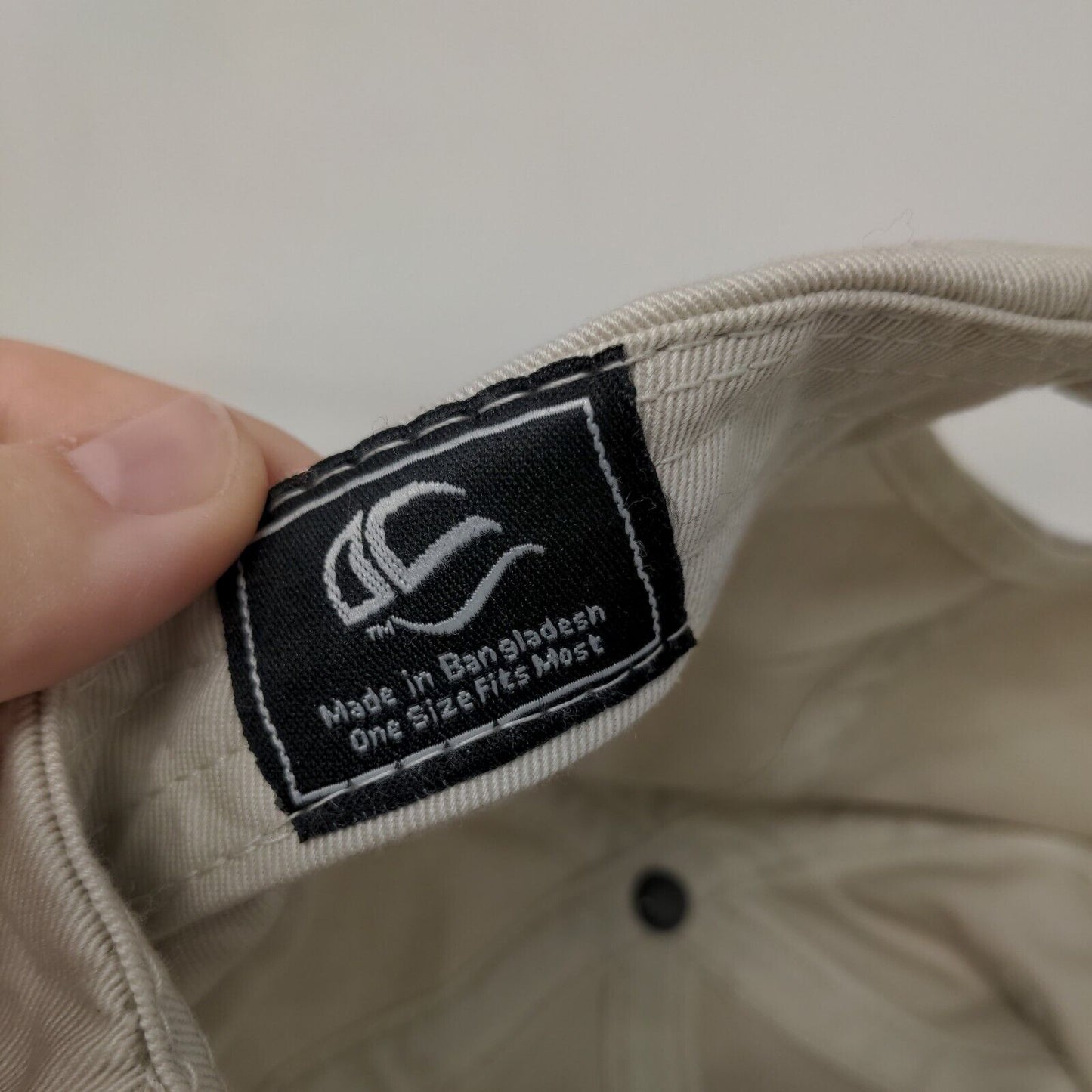 Slicklines Services LLC Strapback Hat Tan OSFM Embroidered Outdoor Cap