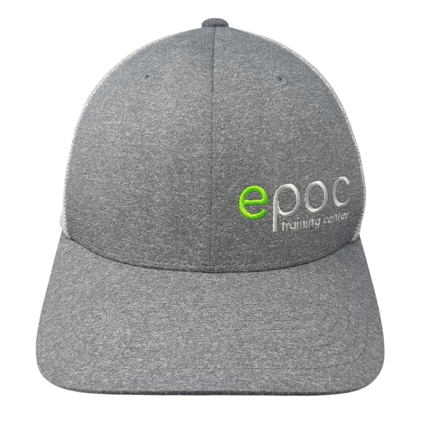 Epoc Training Center Fitted Baseball Cap Gray One Size Mesh Back Flexfit Yupoong