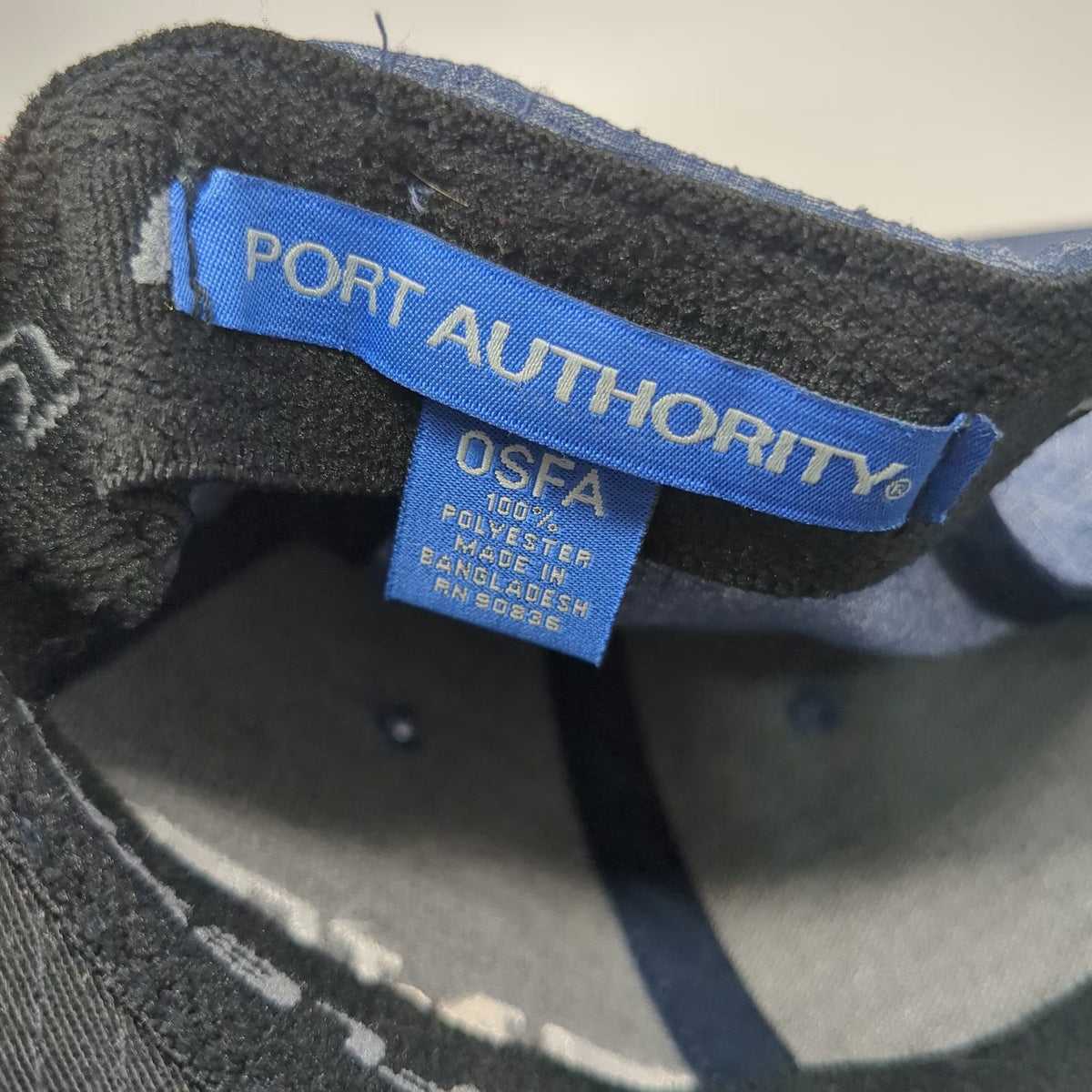 Port Authority Snapback Hat Blue OSFM FNT Idaho Flexfit 110 Polyester Structured