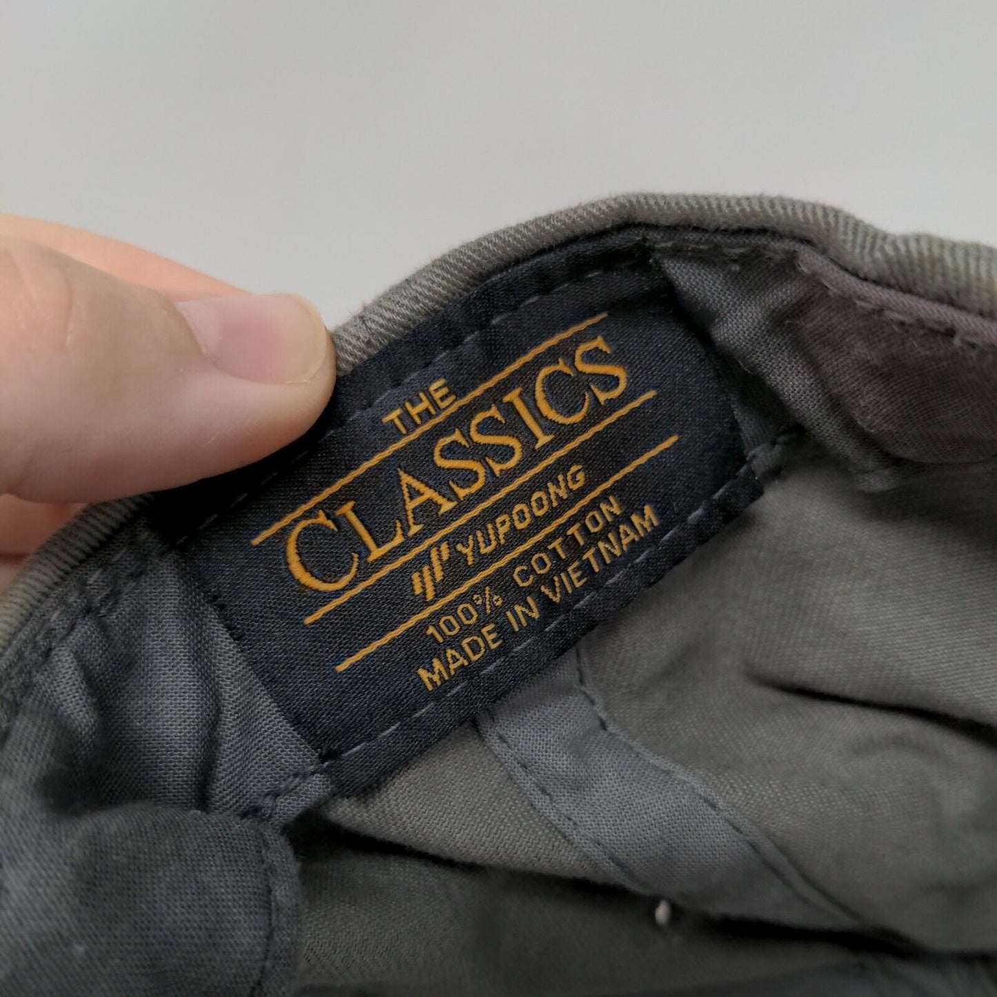 First Mate Snapback Hat Gray One Size Embroidered Adjustable Yupoong