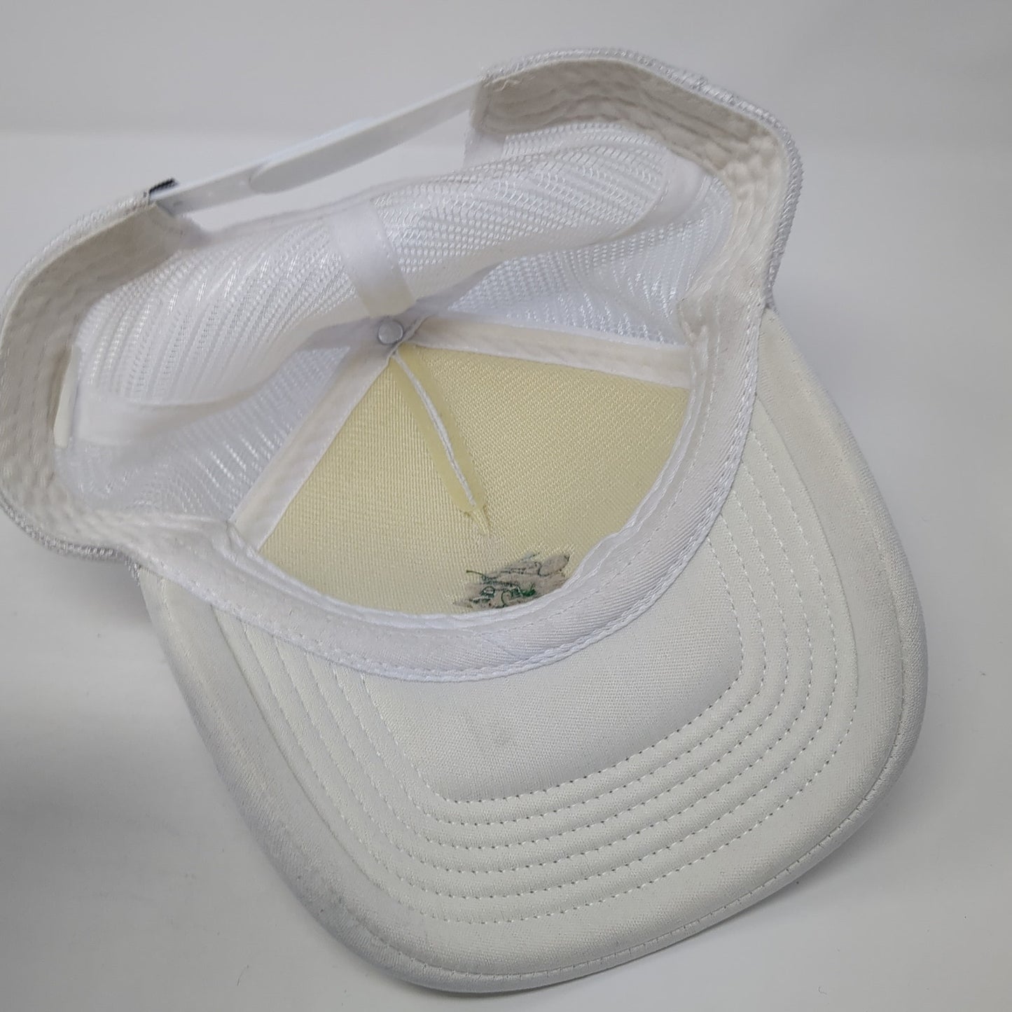 Play To Win Snapback Mesh Back Trucker Hat White One Size Adjustable