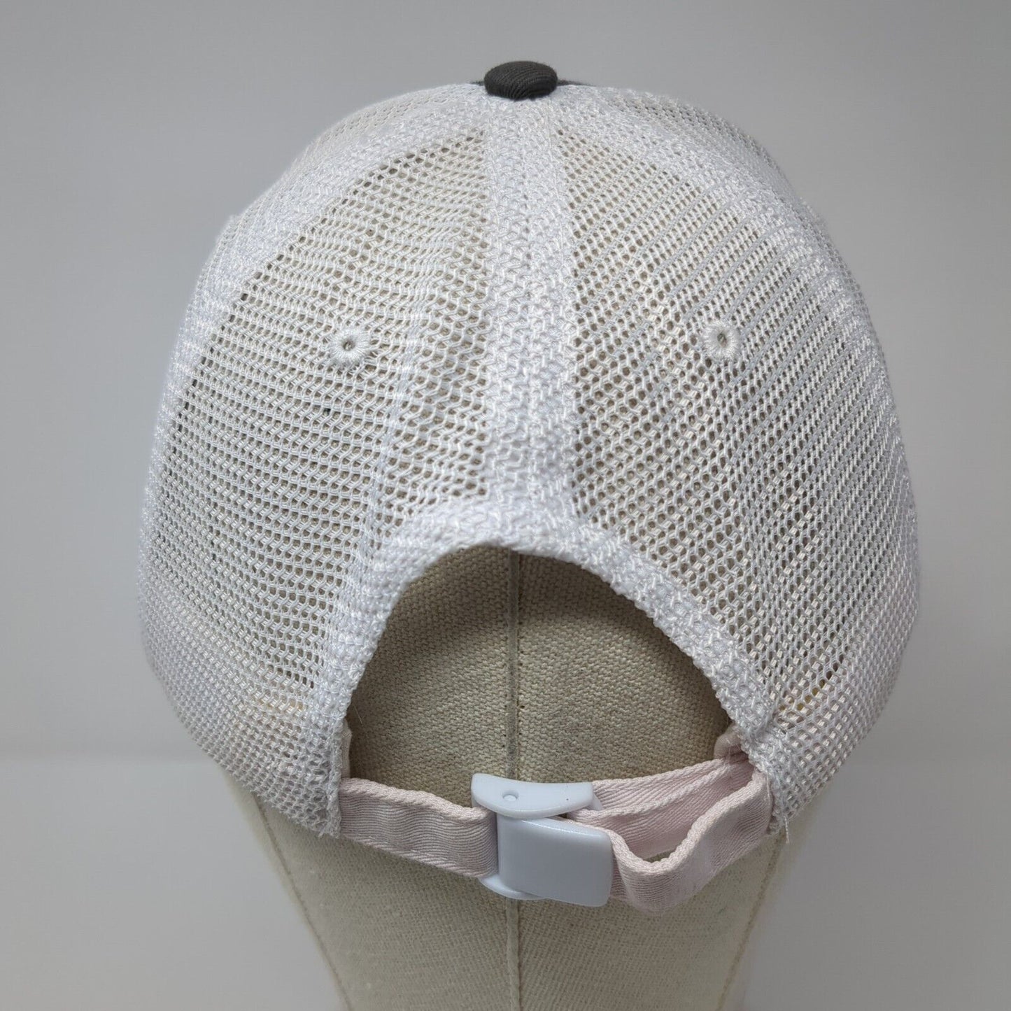 Spire Logo Slideback Trucker Hat Gray One Size Mesh Back Cap America