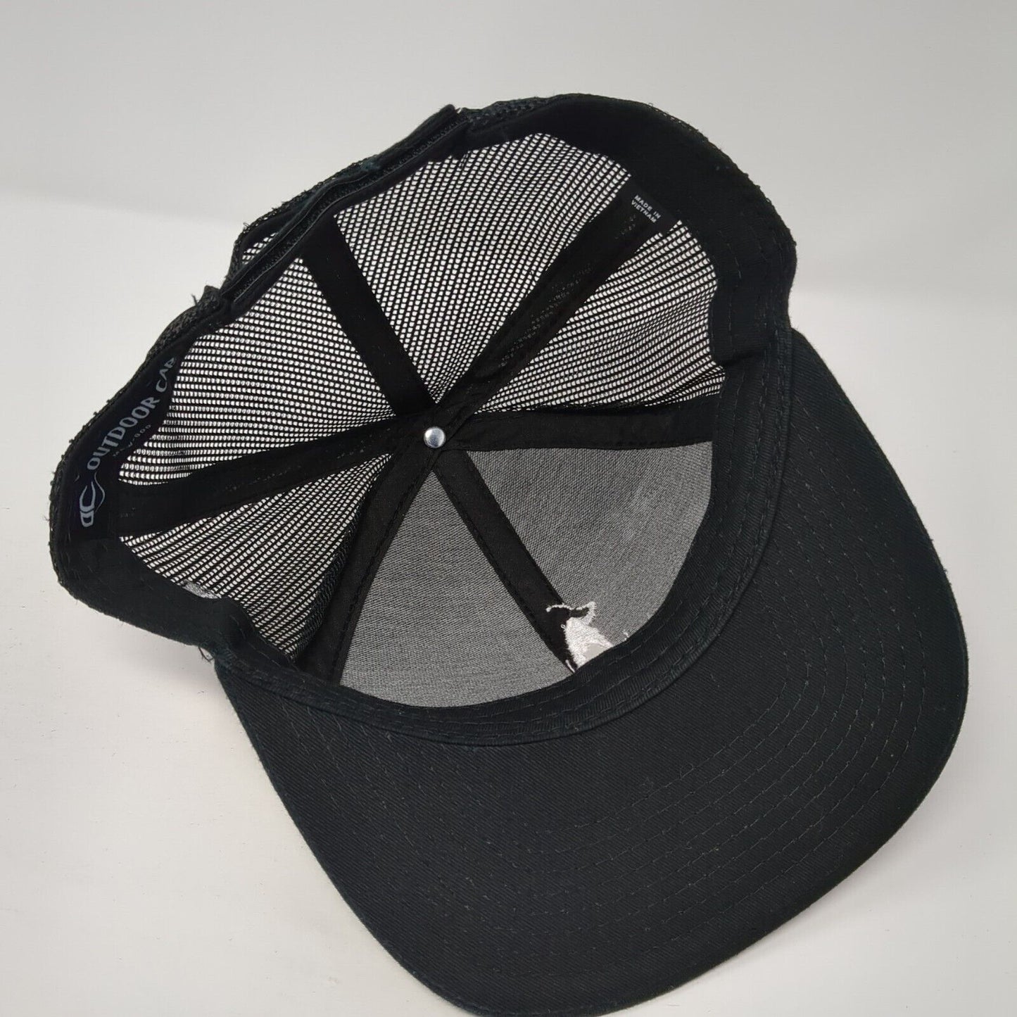 18 Fore Life Strapback Trucker Hat Black OS Adjustable Embroidered Outdoor Cap