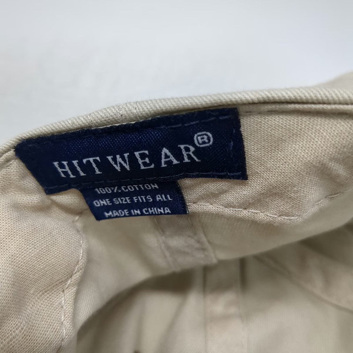 Hit Wear Baseball Cap Beige One Size Strapback Active Center Health Wellness Hat