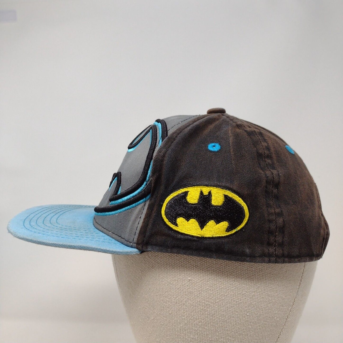 Batman Snapback Hat Multicolor OSFA Adjustable Embroidered DC Comics