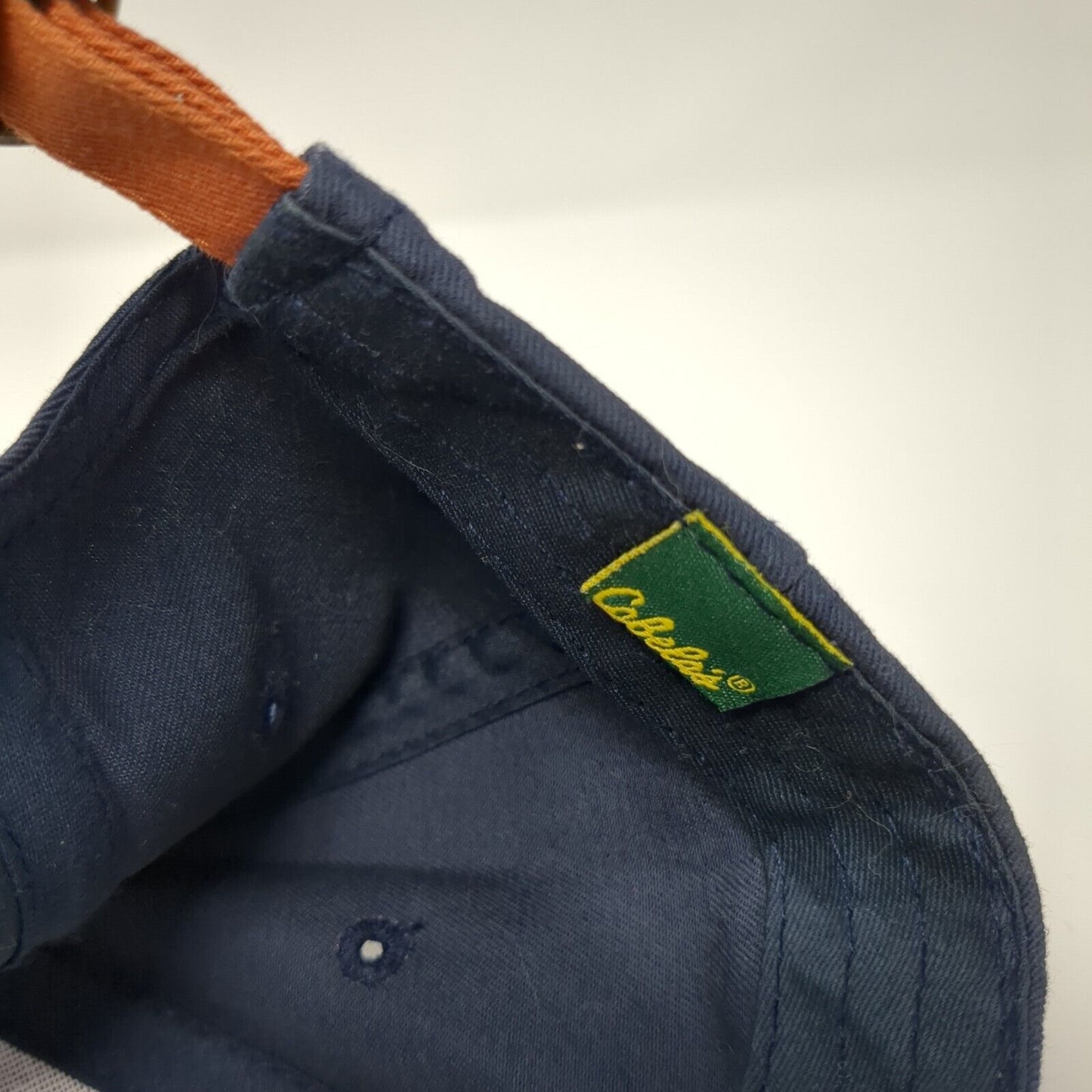 Cabela's World's Foremost Outfitter Slideback Hat Blue OS Adjustable Cotton