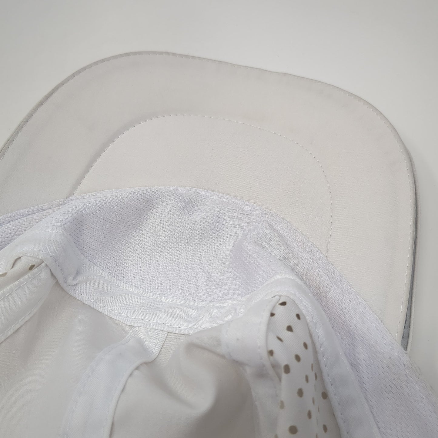 Outdoor Essentials Strapback 5 Panel Hat White One Size Solid Laser Cut