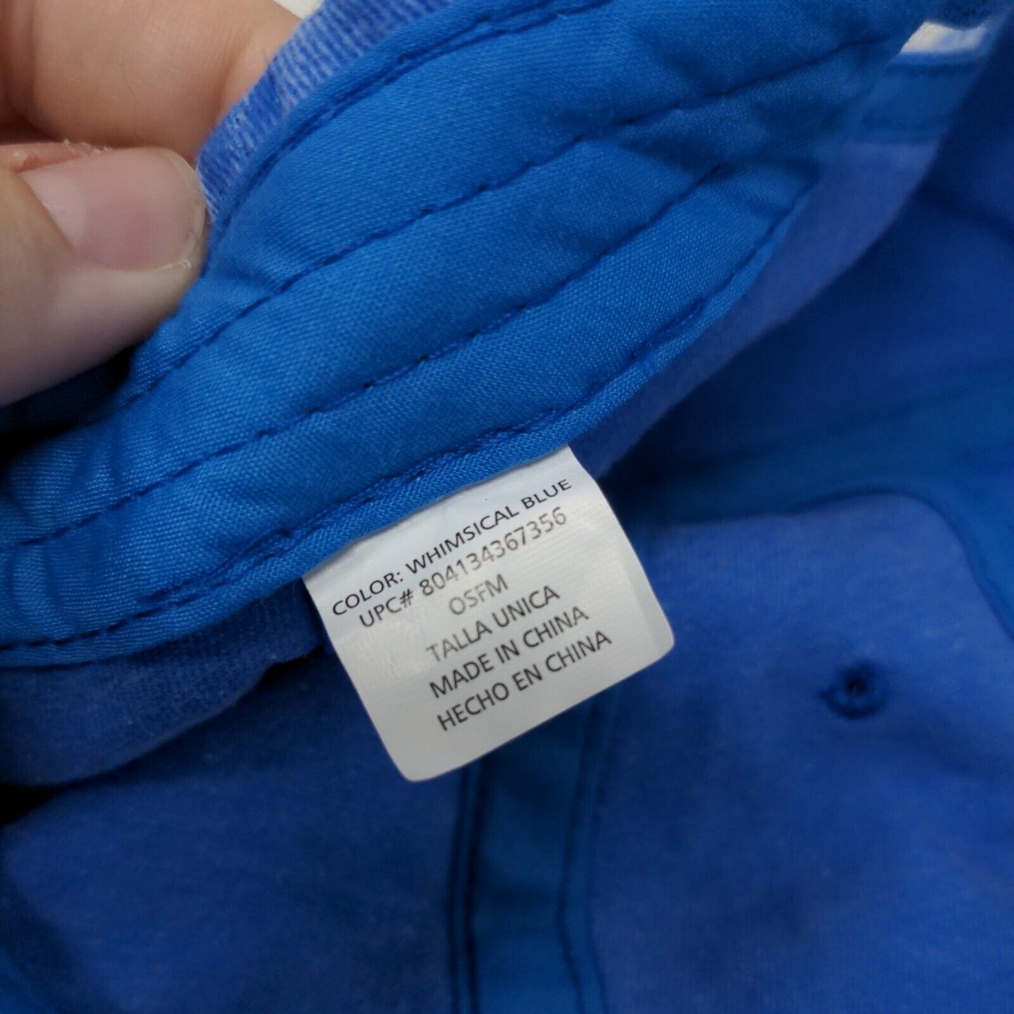 Unbranded Strapback Hat Whimsical Blue OSFM Solid 6 Panel Blank