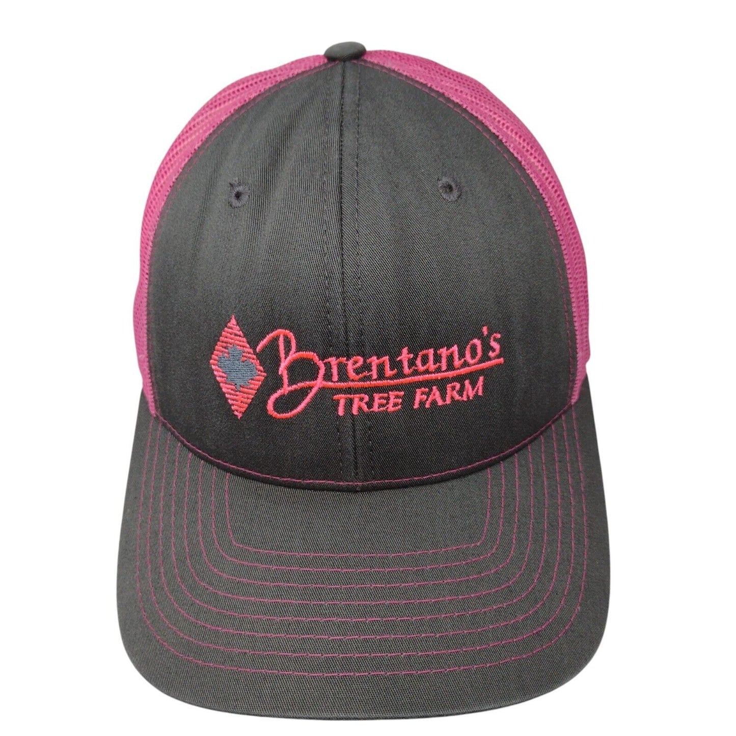 Brentano's Tree Farm Snapback Trucker Hat Multicolor OSFA Mesh Back