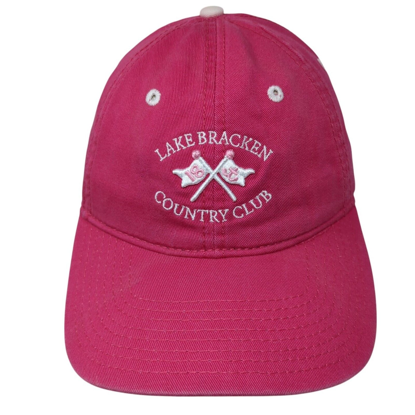 Lake Bracken Country Club Slideback Hat Pink OS Adjustable Girl by The Game