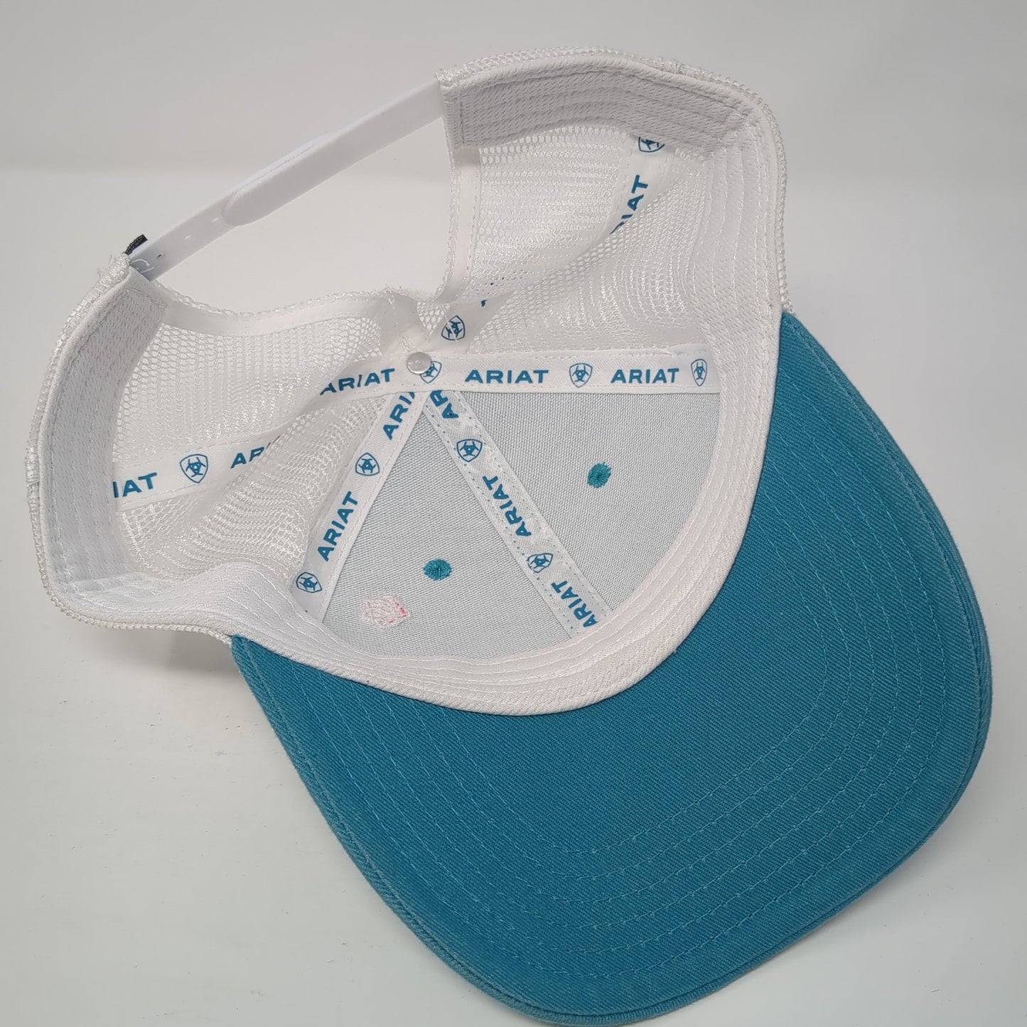 Ariat Ponytail Trucker Hat Blue One Size Adjustable Breathable Mesh Back
