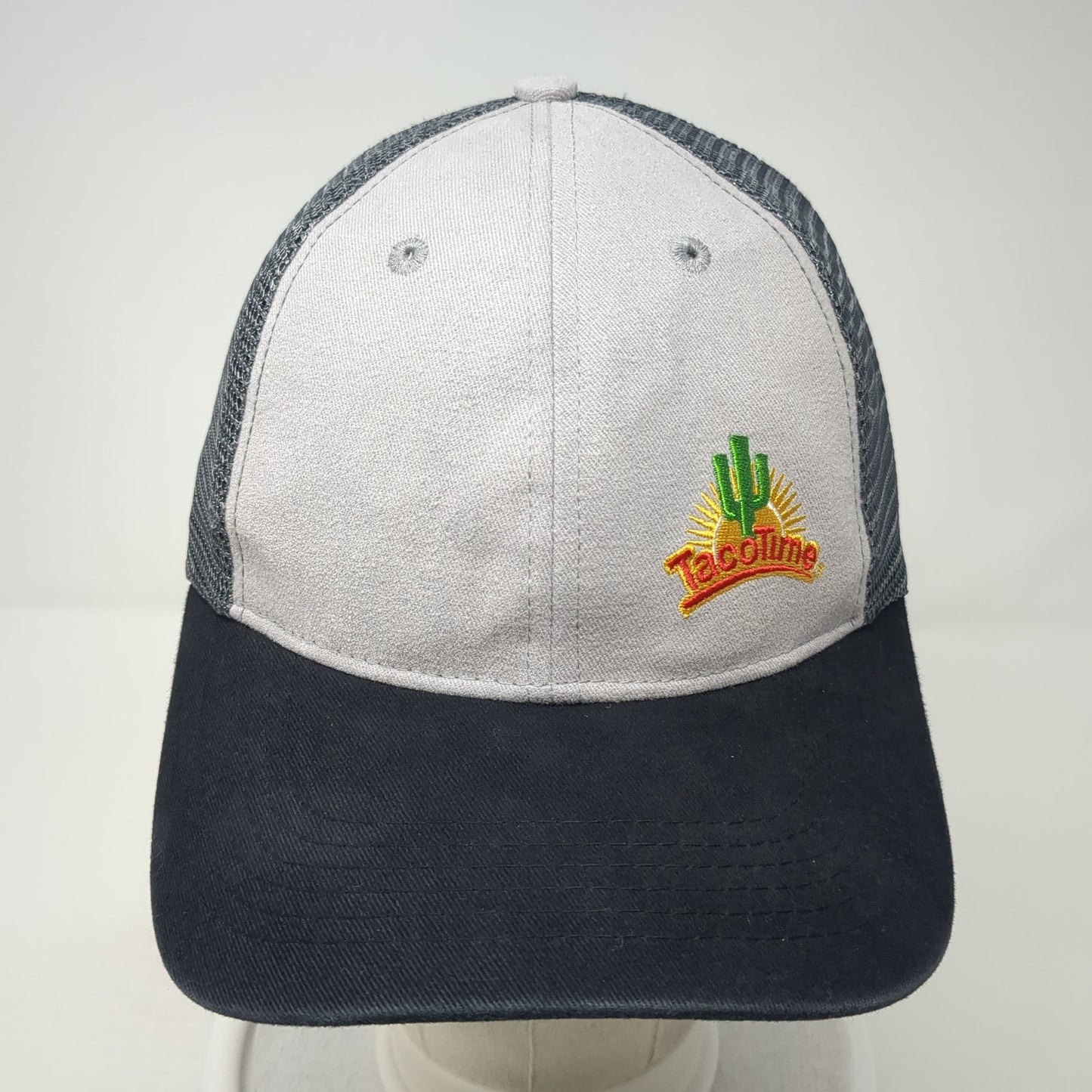 TasoTime Snapback Trucker Hat Gray One Size Adjustable Embroidered Mesh Back