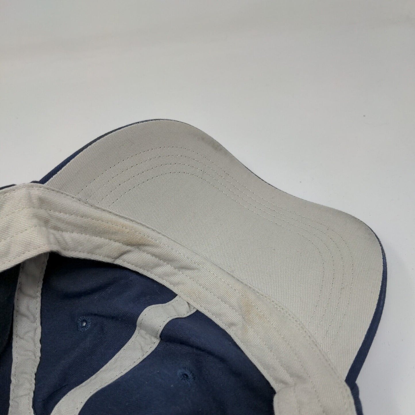 Anvil Slideback Hat Blue One Size Adjustable Solid 6 Panel Blank