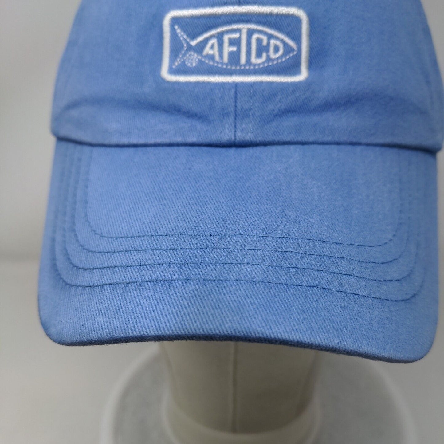 AFTCO Slideback Hat Blue OSFA Embroidered Adjustable Vent Holes