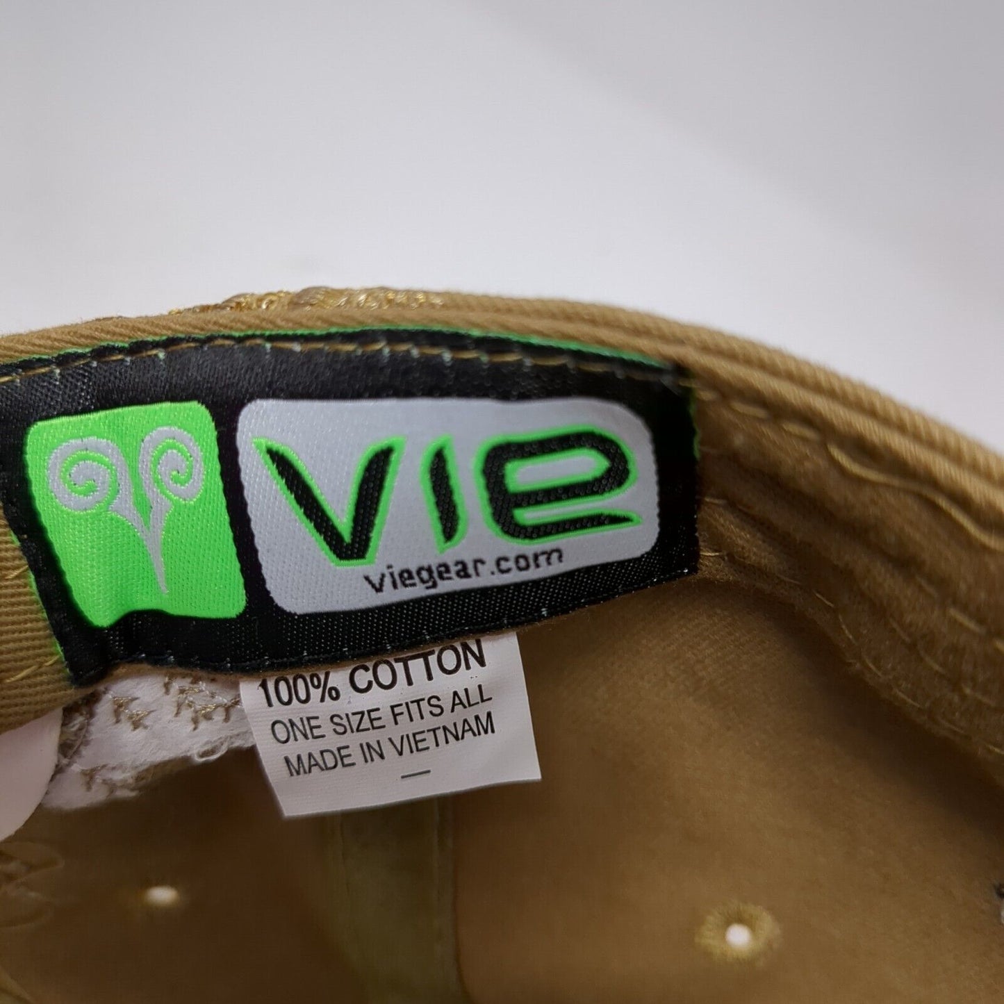 Valley Agronomics LLC Strapback Hat Tan One Size Adjustable Embroidered Vie Gear