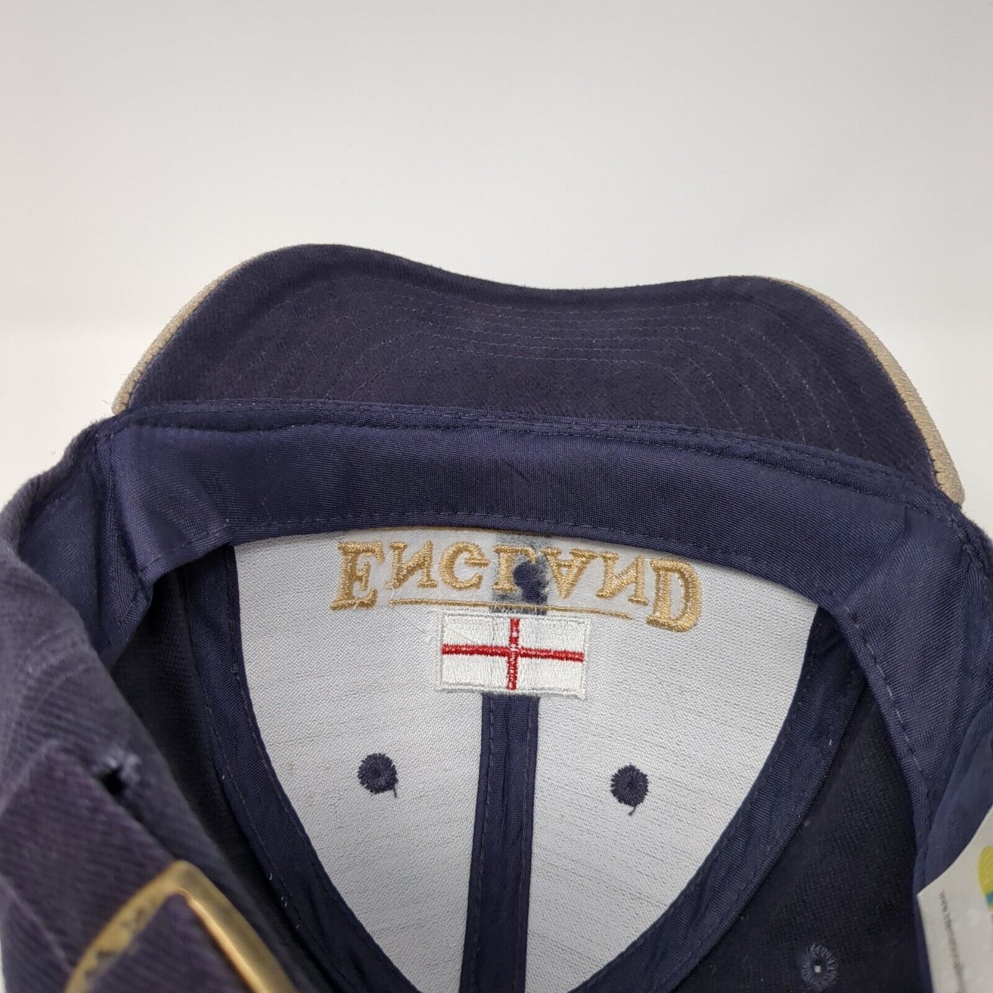 England Slideback Hat Multi One Size Adjustable Embroidered Patriotic Cotton