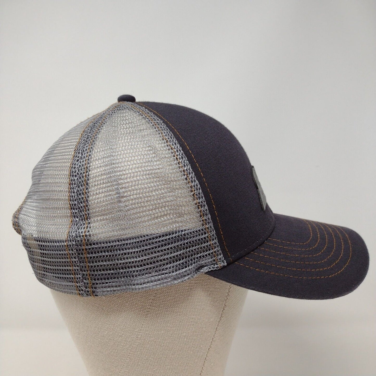 Case Construction Snapback Trucker Hat Gray OSFA Mesh Back K-Products