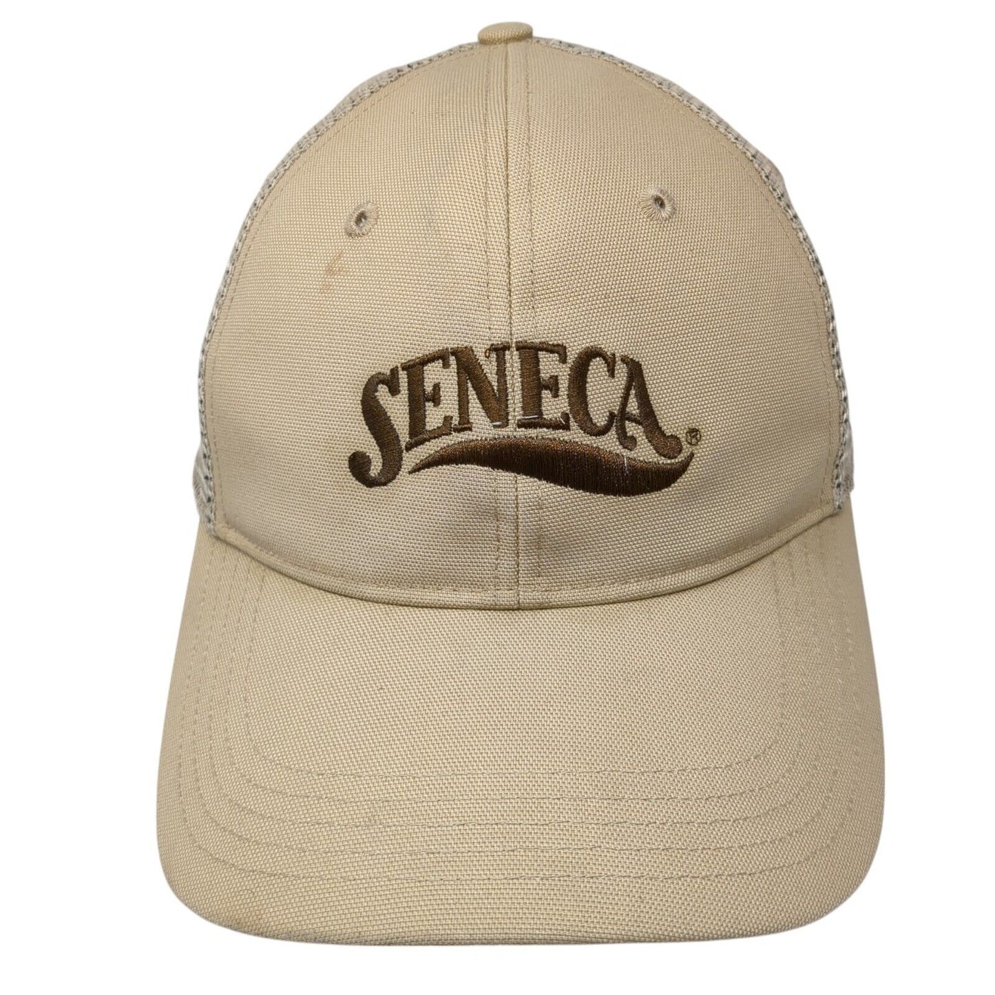 Seneca Snapback Trucker Hat Tan OS Adjustable Mesh Back Embroidered Carhartt