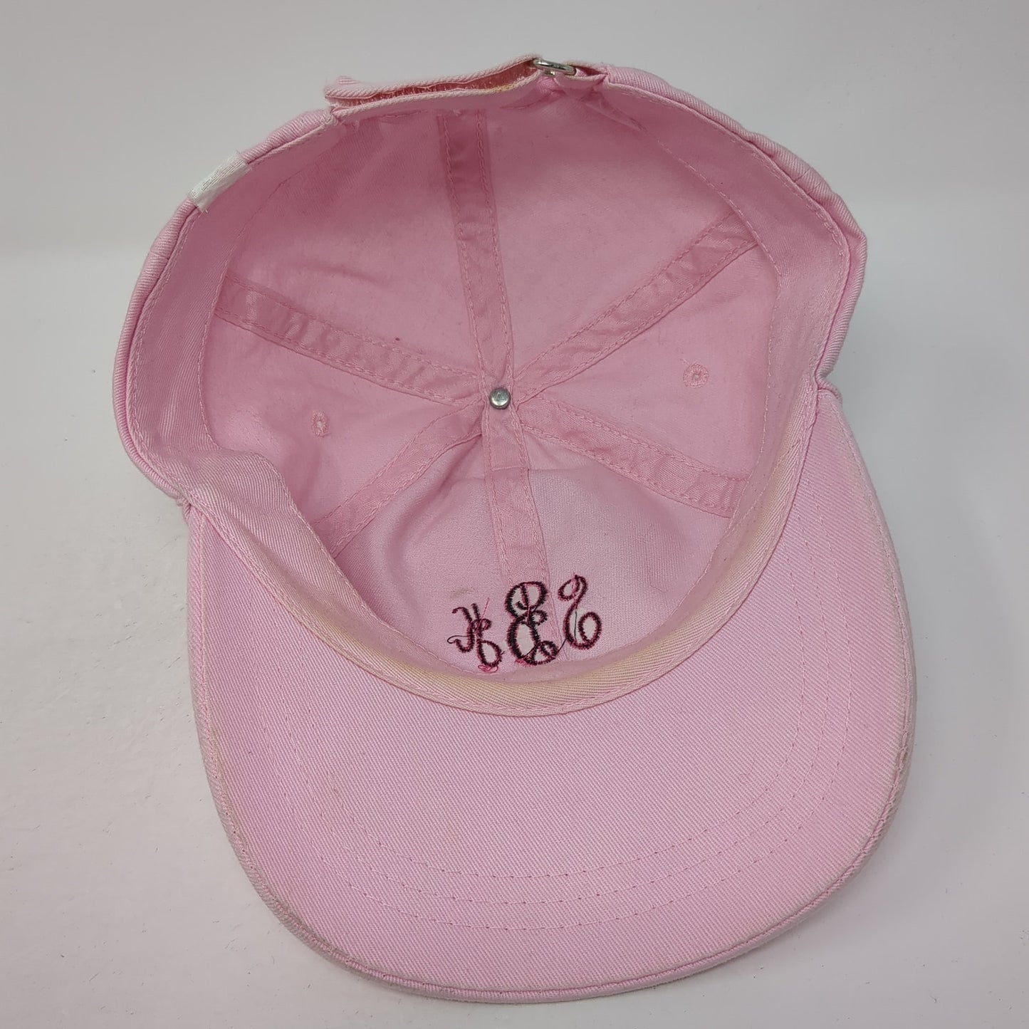 SBK Slideback Hat Pink One Size Adjustable Embroidered Solid 6 Panel