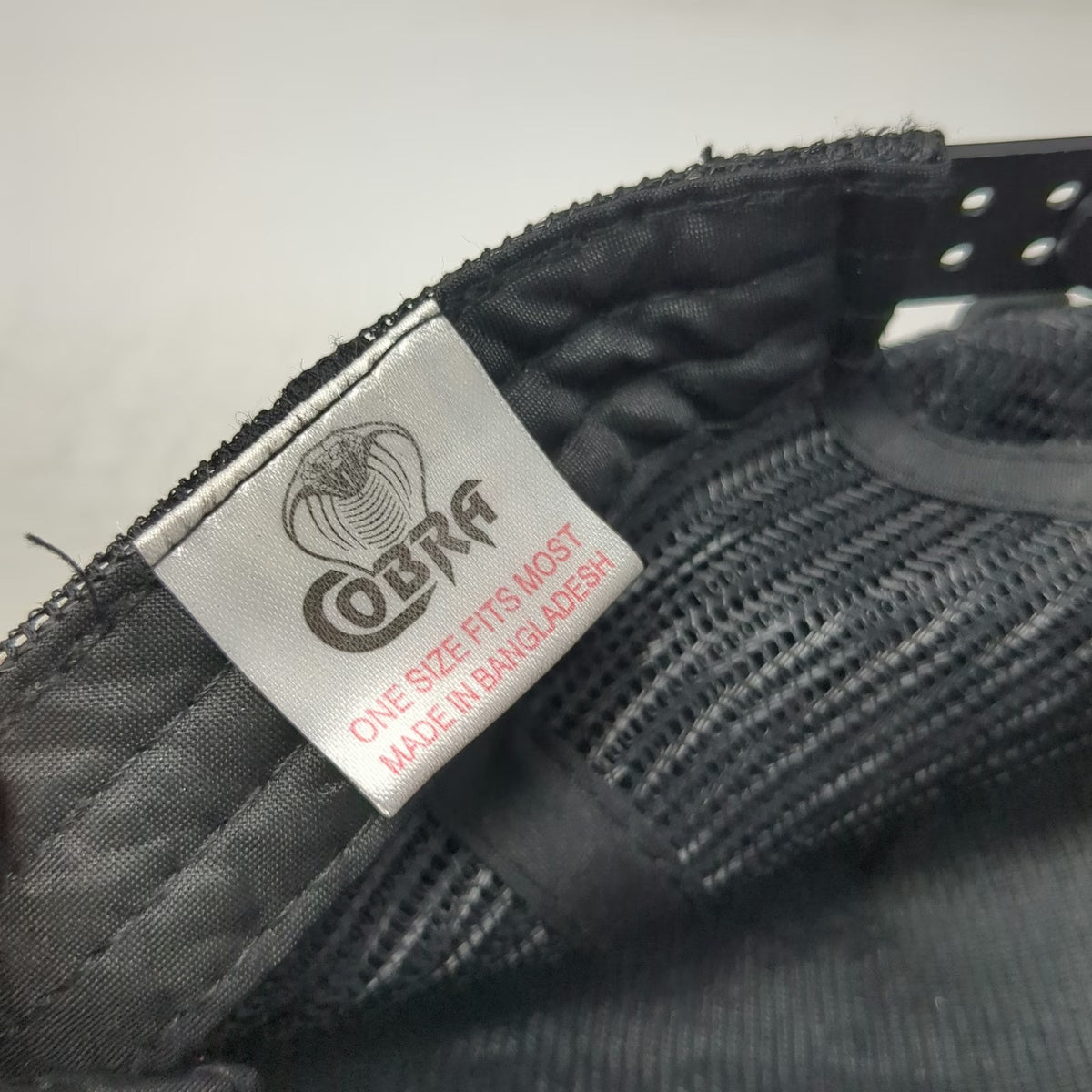 Cobra Trucker Hat Black One Size Needtobreathe For Others Foam Mesh Snapback