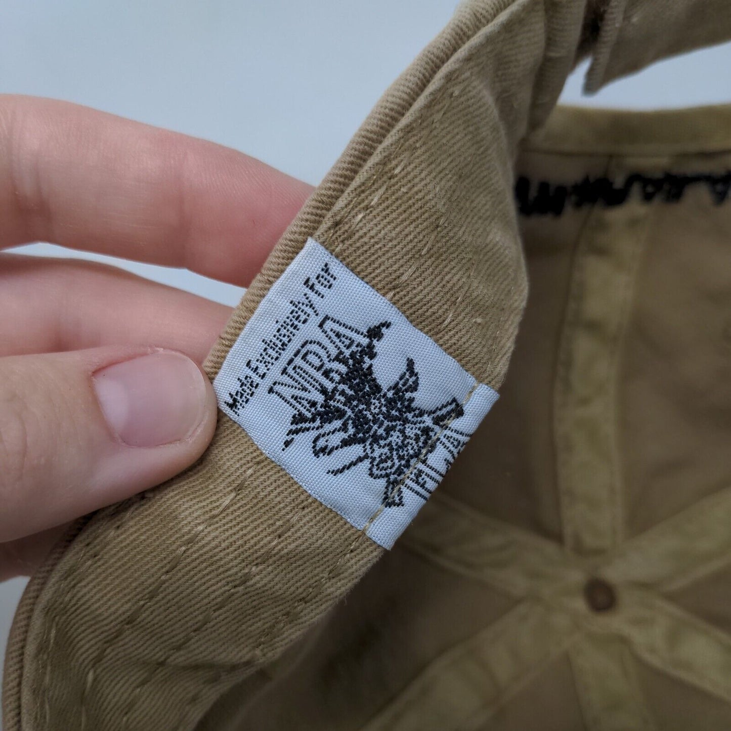 NRA Strapback Hat Tan One Size Embroidered Institute For Legislative Action