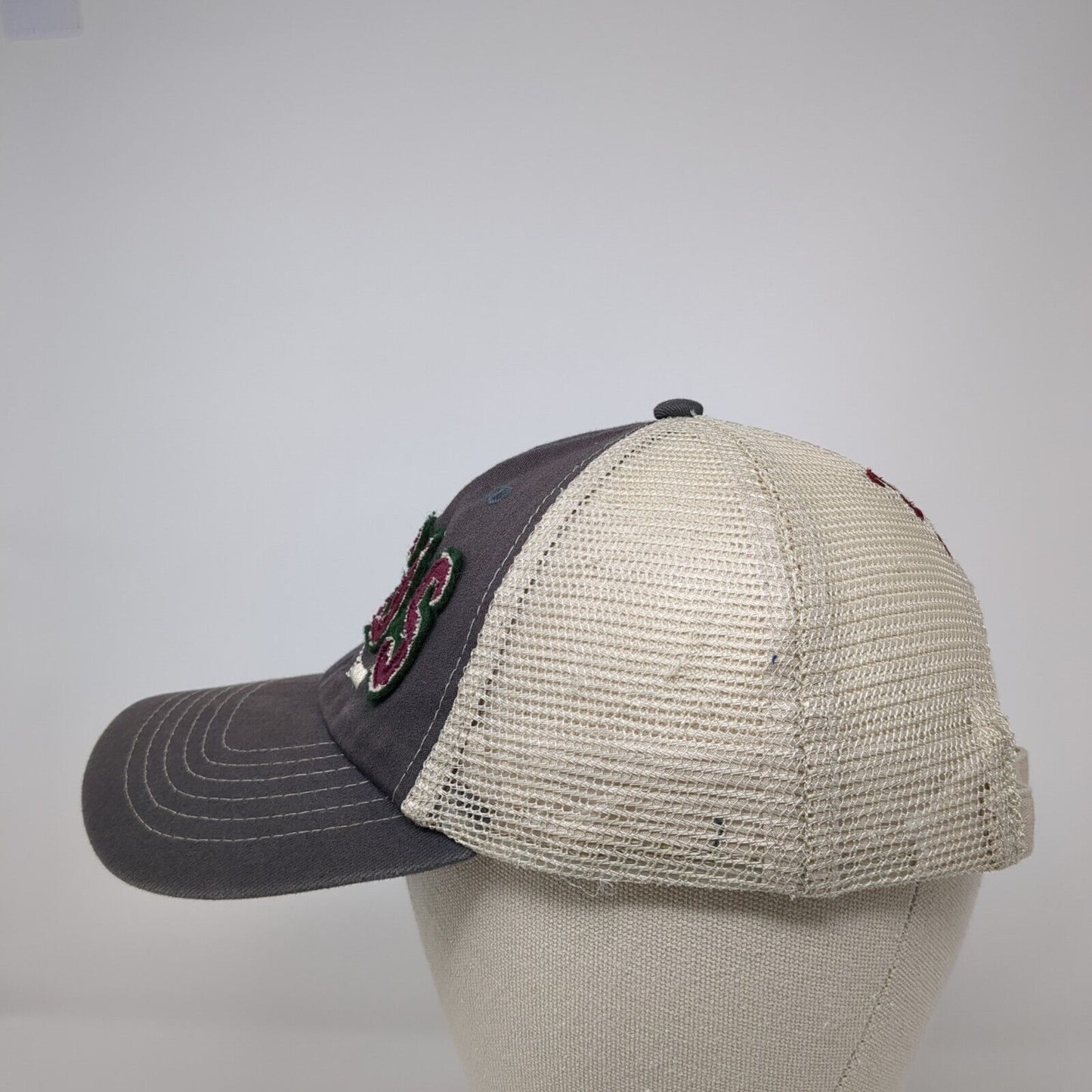 MICOS 22 Slideback Trucker Hat Gray One Size Adjustable Mesh Back Sportsman