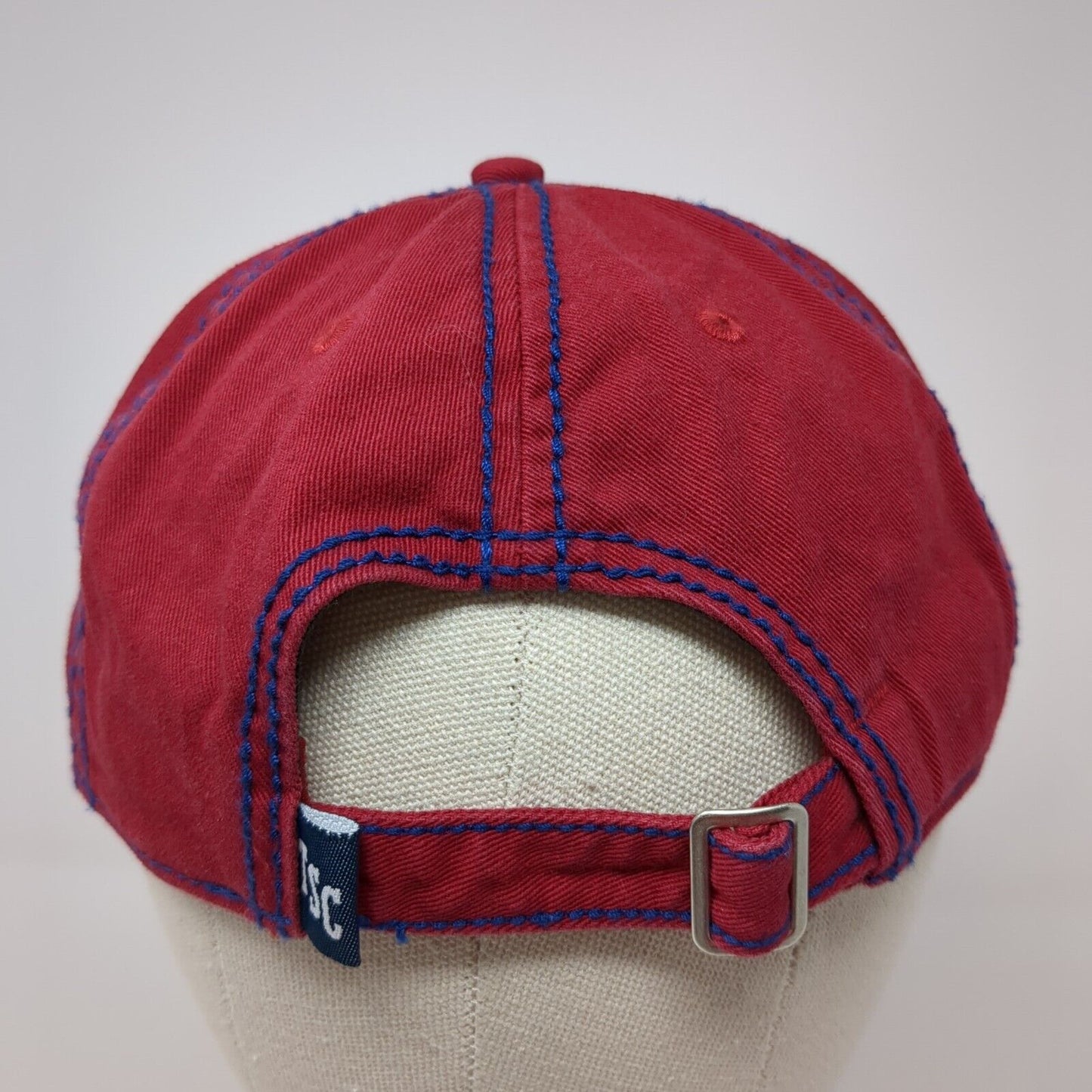 Tractor Supply Company Slideback Hat Red One Size Adjustable Embroidered 6 Panel