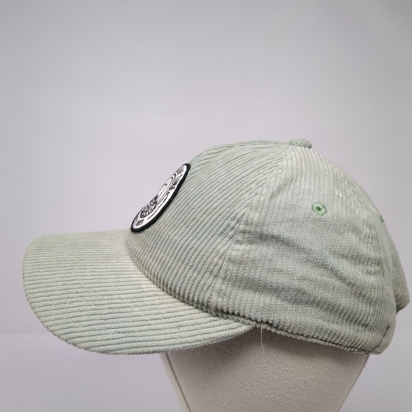 Mountain Time Premium Lager Slideback Hat Green One Size Adjustable Corduroy