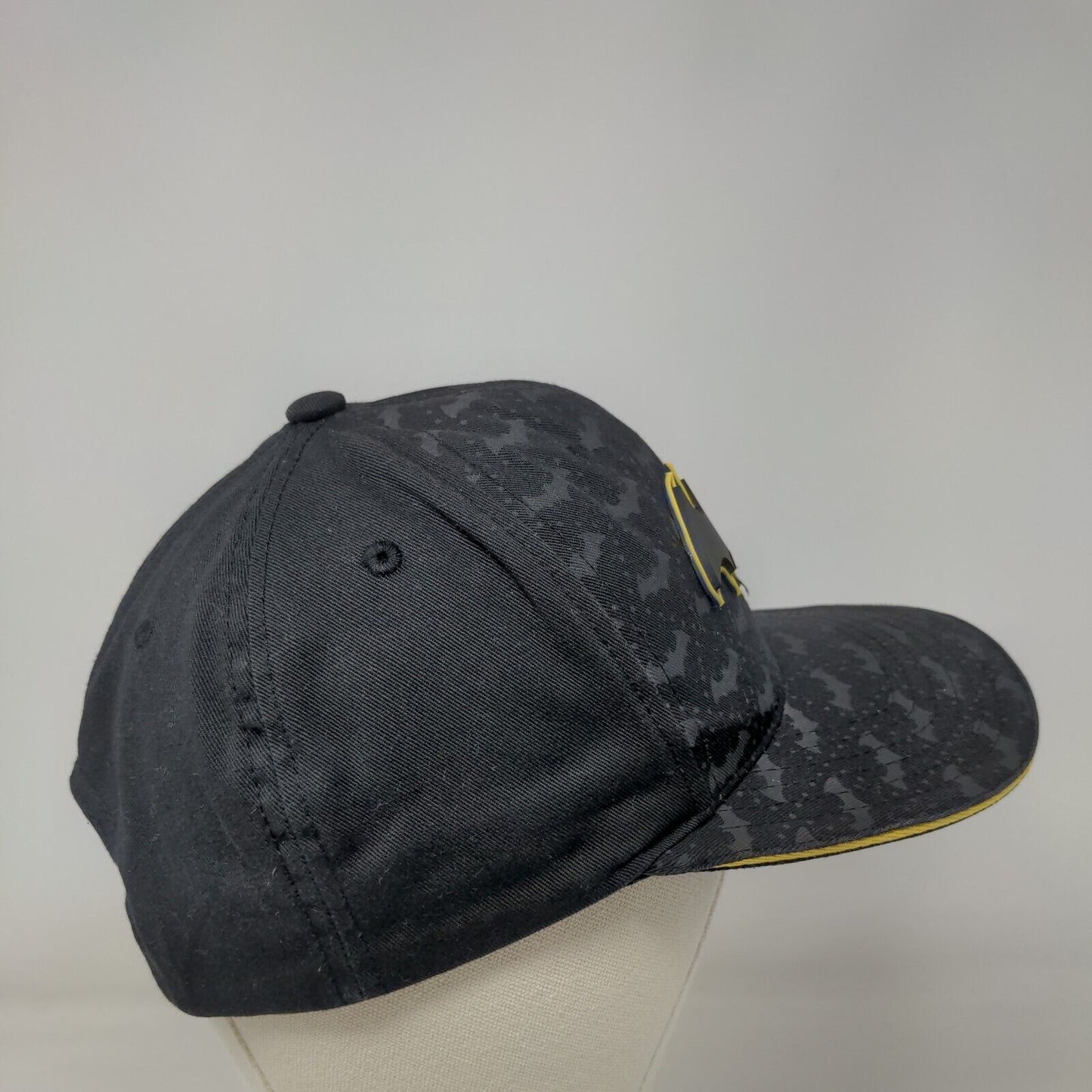 Batman 80 Years Snapback Hat Black One Size Adjustable Vent Holes