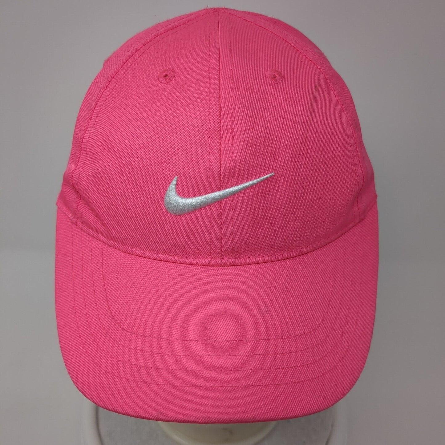 Nike Strapback Hat Pink 4-6X Adjustable Embroidered Swoosh 6 Panel Just Do It
