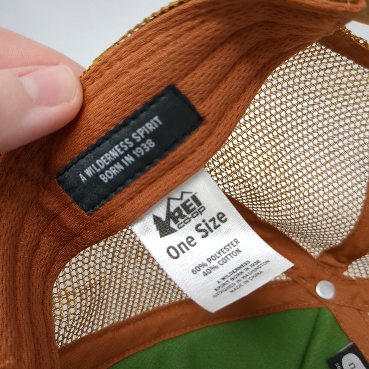 REI Outside With Pride Snapback Trucker Hat Multi One Size Mesh Back